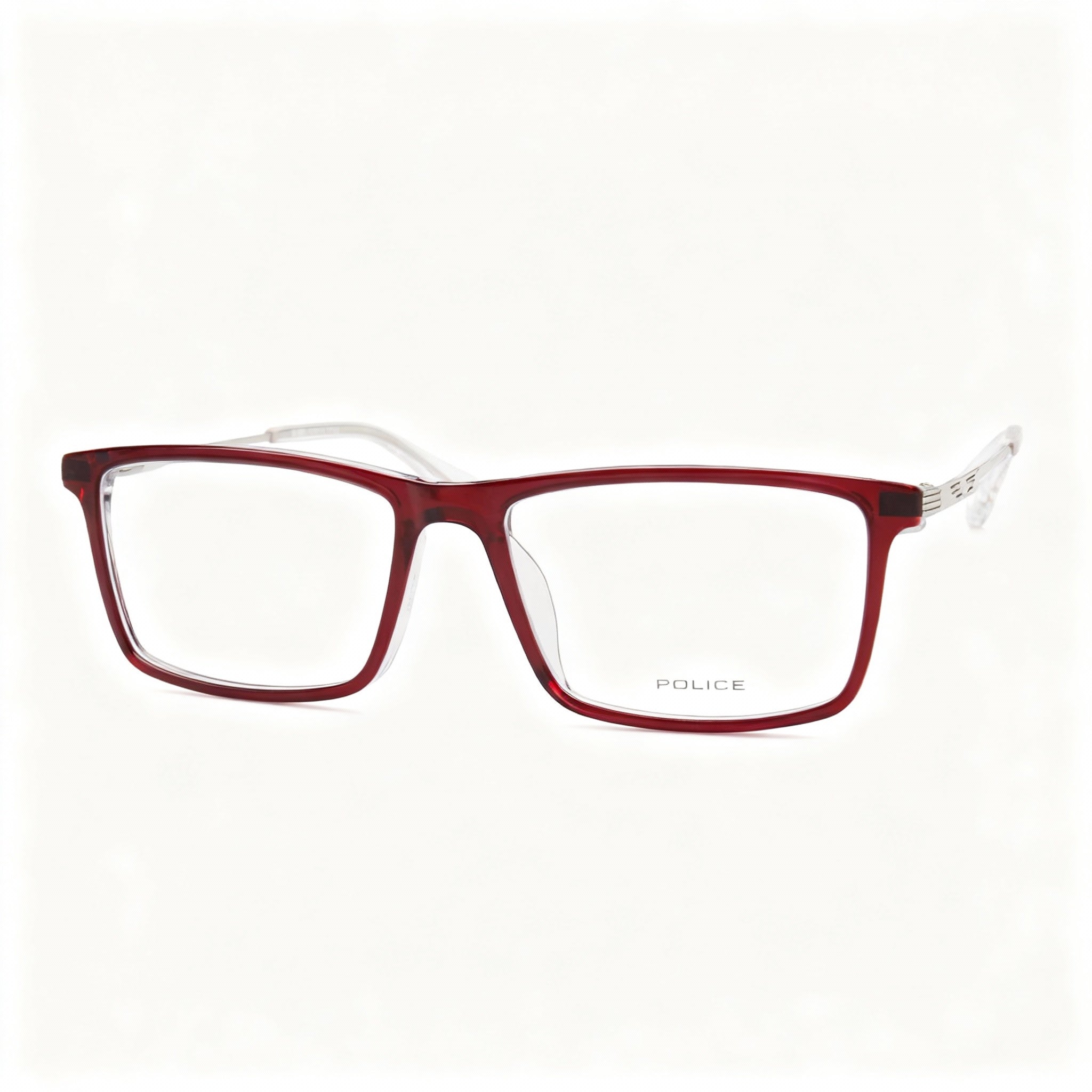 Gafas de sol Police PLD0852 Classic para hombre, montura óptica combinada de metal y aceite burdeos, 52-16-145, Photo 1