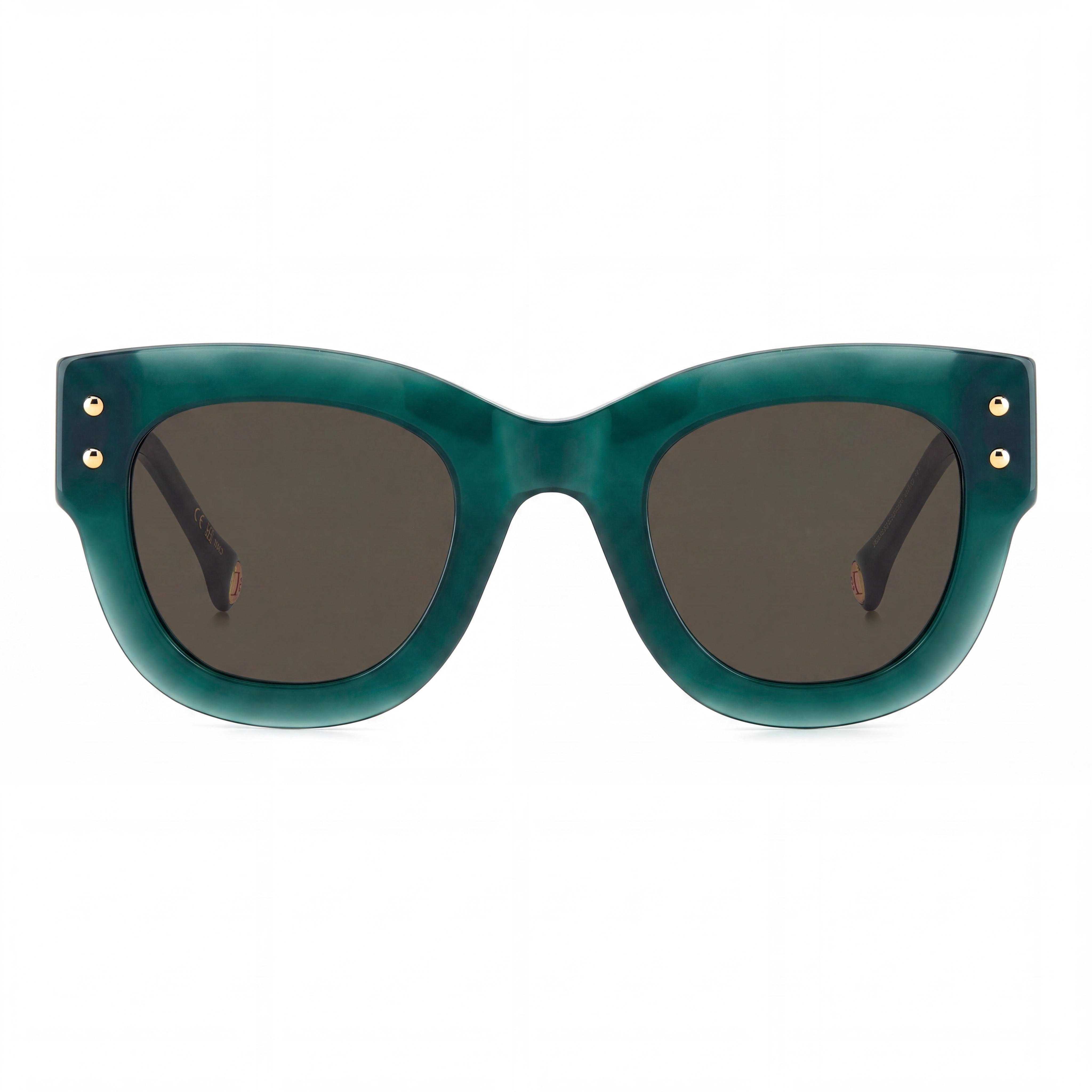 Carolina Herrera HER 0222/S Women's Green Havana Sunglasses with Ecological Oil Frame, Non-Polarized, 47mm Lens Width, Photo 2