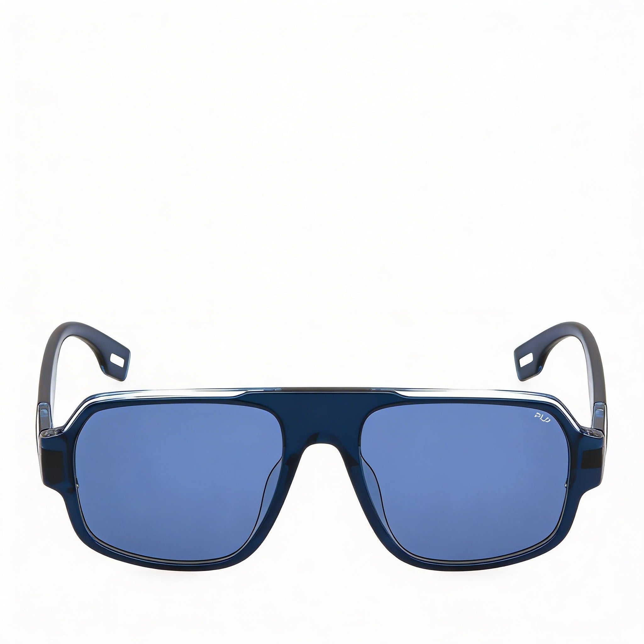 Fila Casual Unisex Navigator Acetate Non-Polarized Sunglasses Blue Top Clear Blue Frame, Blue Lens 54-18-140, Photo 3