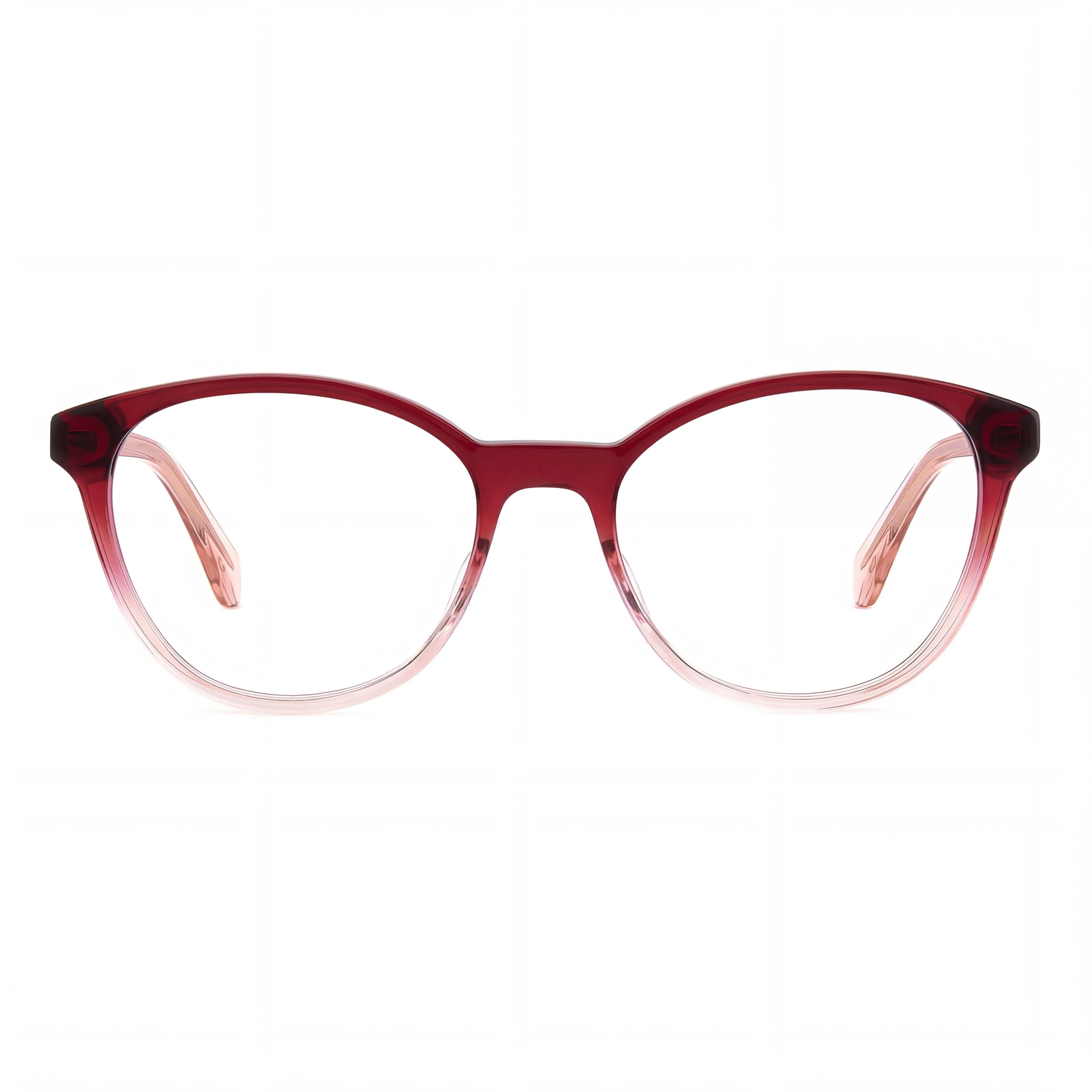 kate spade new york Gafas de sol clásicas de acetato ecológico rojo y rosa para mujer, montura de 50 mm, lente de policarbonato multicolor no polarizada, Photo 2