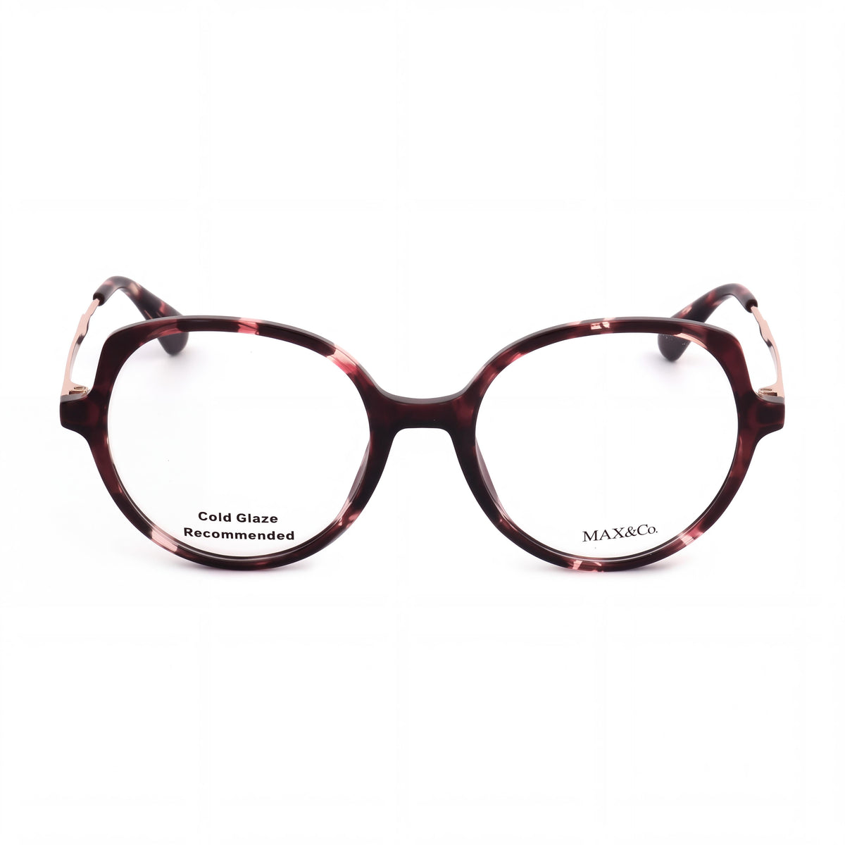 Gafas graduadas casuales para mujer Max & Co. con montura de plástico habana de colores, 50 mm de ancho de lente, 18 mm de ancho de puente, 140 mm de longitud de varilla, Photo 2