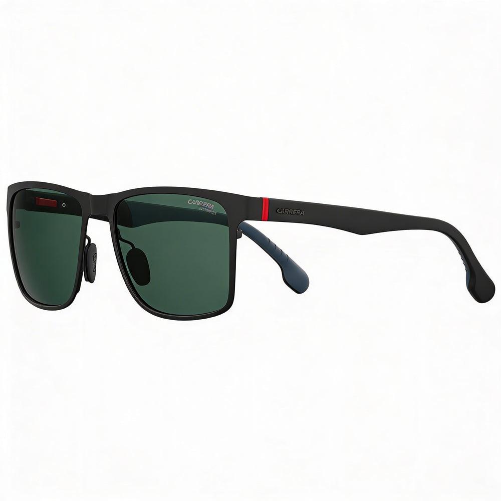 Carrera 8026/S Unisex Matte Black Green Alloy Steel UV Protective Gradient Polycarbonate Sunglasses 57mm