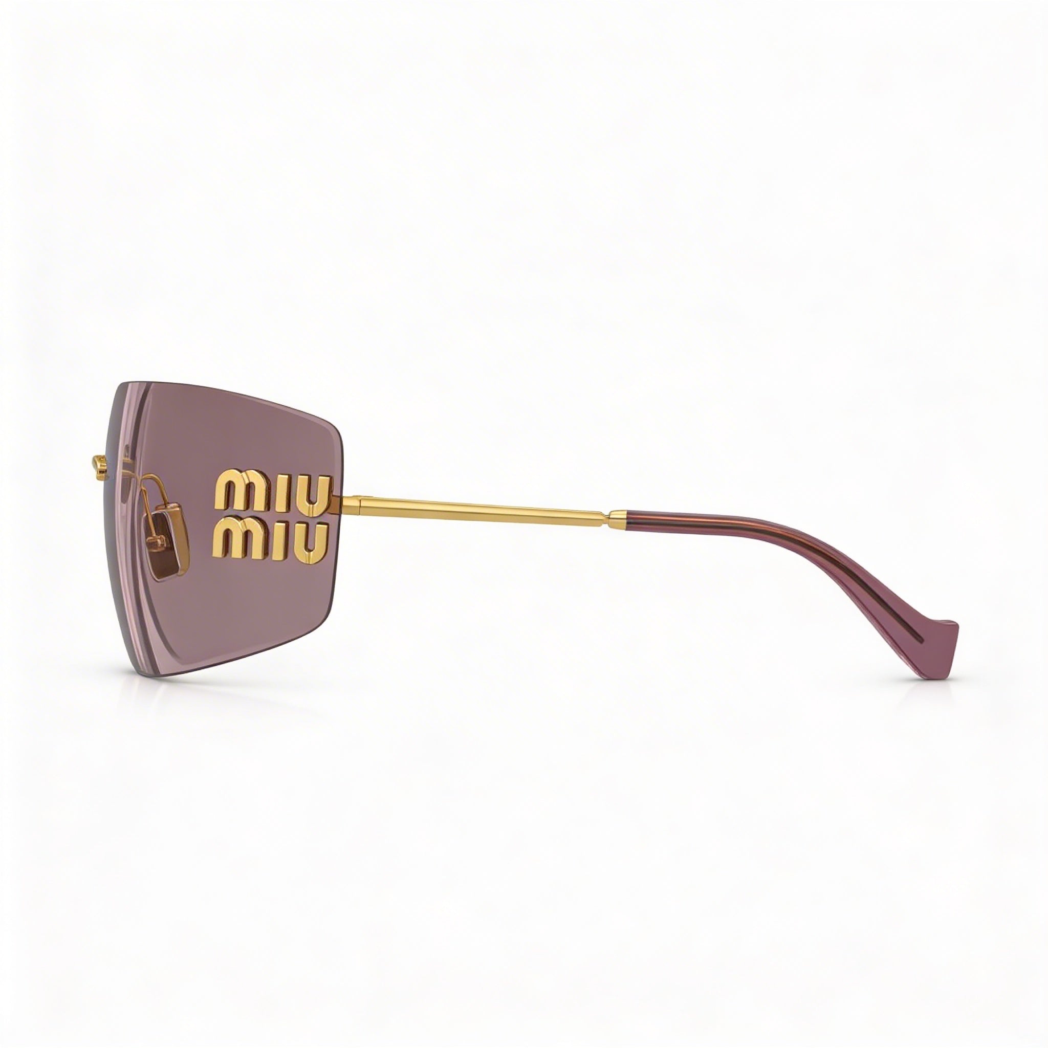Miu Miu Women's Sports Style Multi-Coloured Metal Frame UV Protection Sunglasses with Polycarbonate Lenses, Photo 3