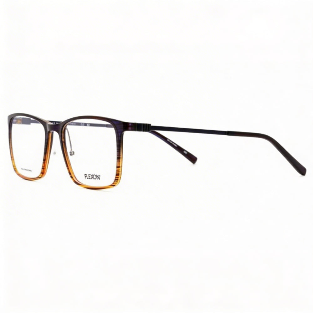 Gafas de sol Flexon Ep8011 para mujer, montura de acetato de celulosa de primera calidad, azul marino, ámbar, 53 mm