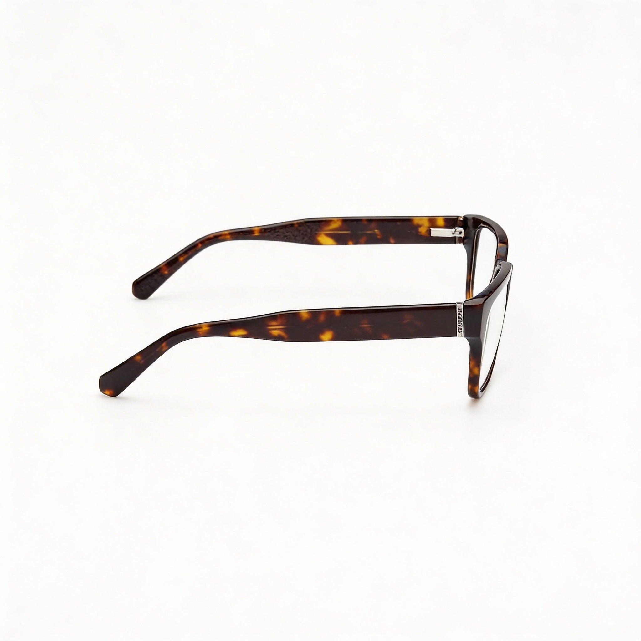 GUESS Men's Gu50150 Dark Havana Plastic Frame Clear Lenses Eyewear (55mm Lens, 16mm Bridge, 145mm Temple), Photo 3