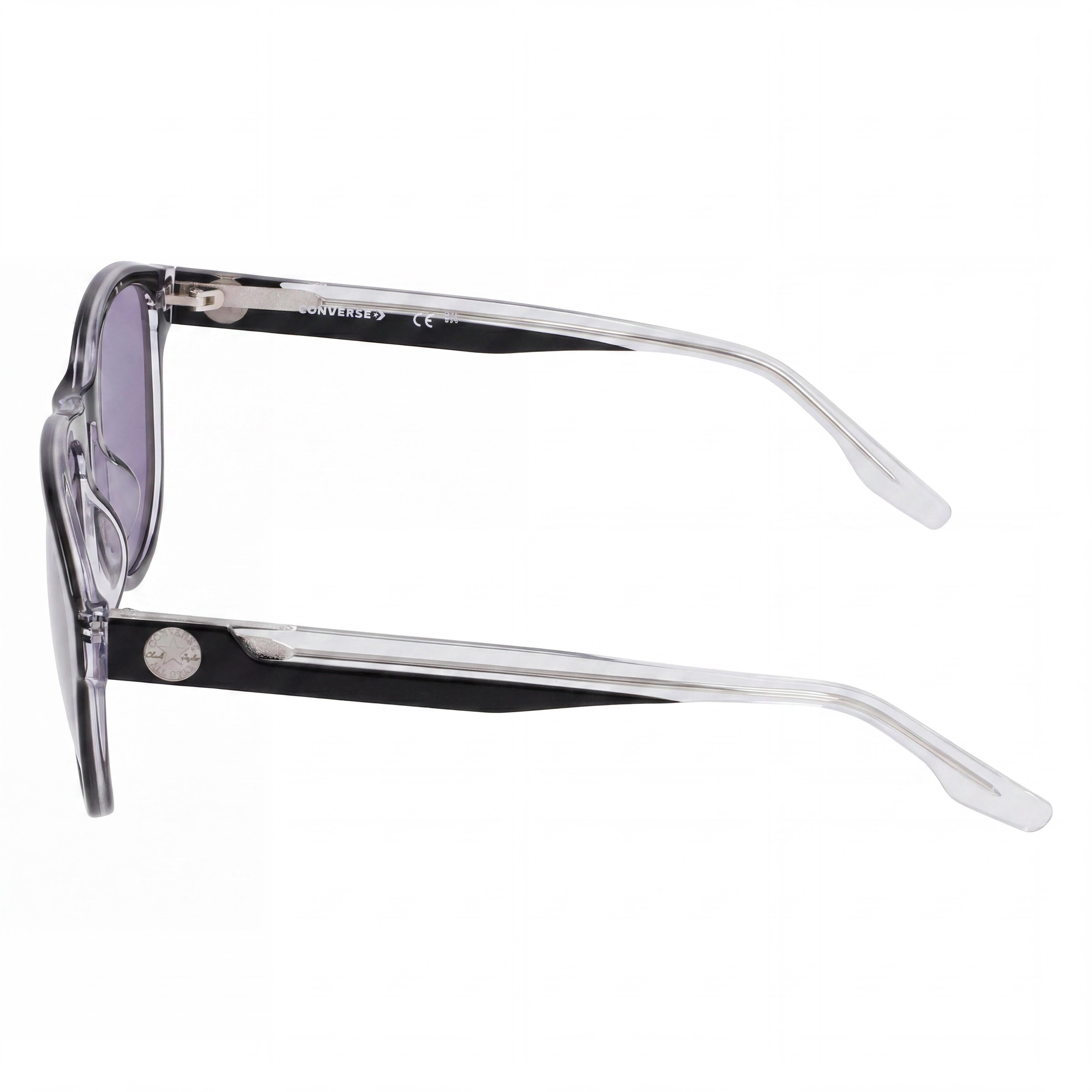 Converse Cv567s Unisex Aviator Sunglasses with Black Crystal Acetate Frame and UV 400 Lenses 54mm, Photo 3