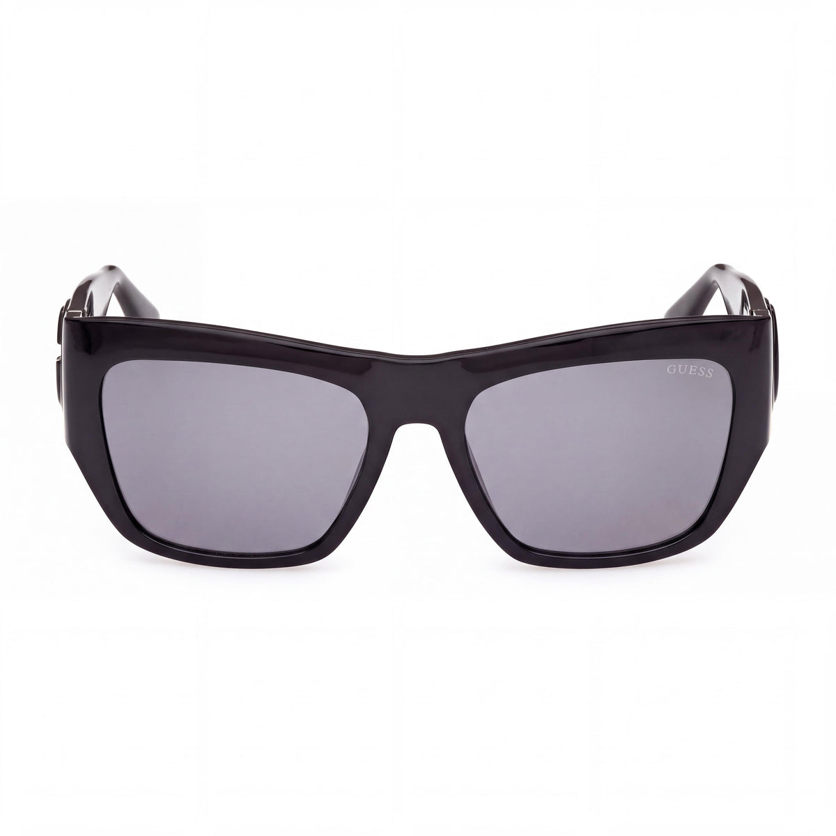 GUESS Gu00252 Women's Black Plastic Frame Smoke Non-Polarized UV 400 Protection Eyewear, 54mm Lens Width, Photo 2