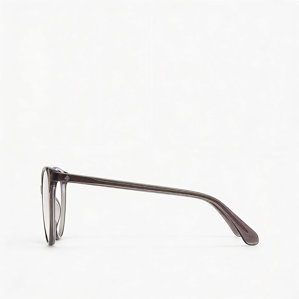 Kate Spade New York Modern Women's Transparent Grey Acetate Square Full Rim Eyeglass Frames 51mm