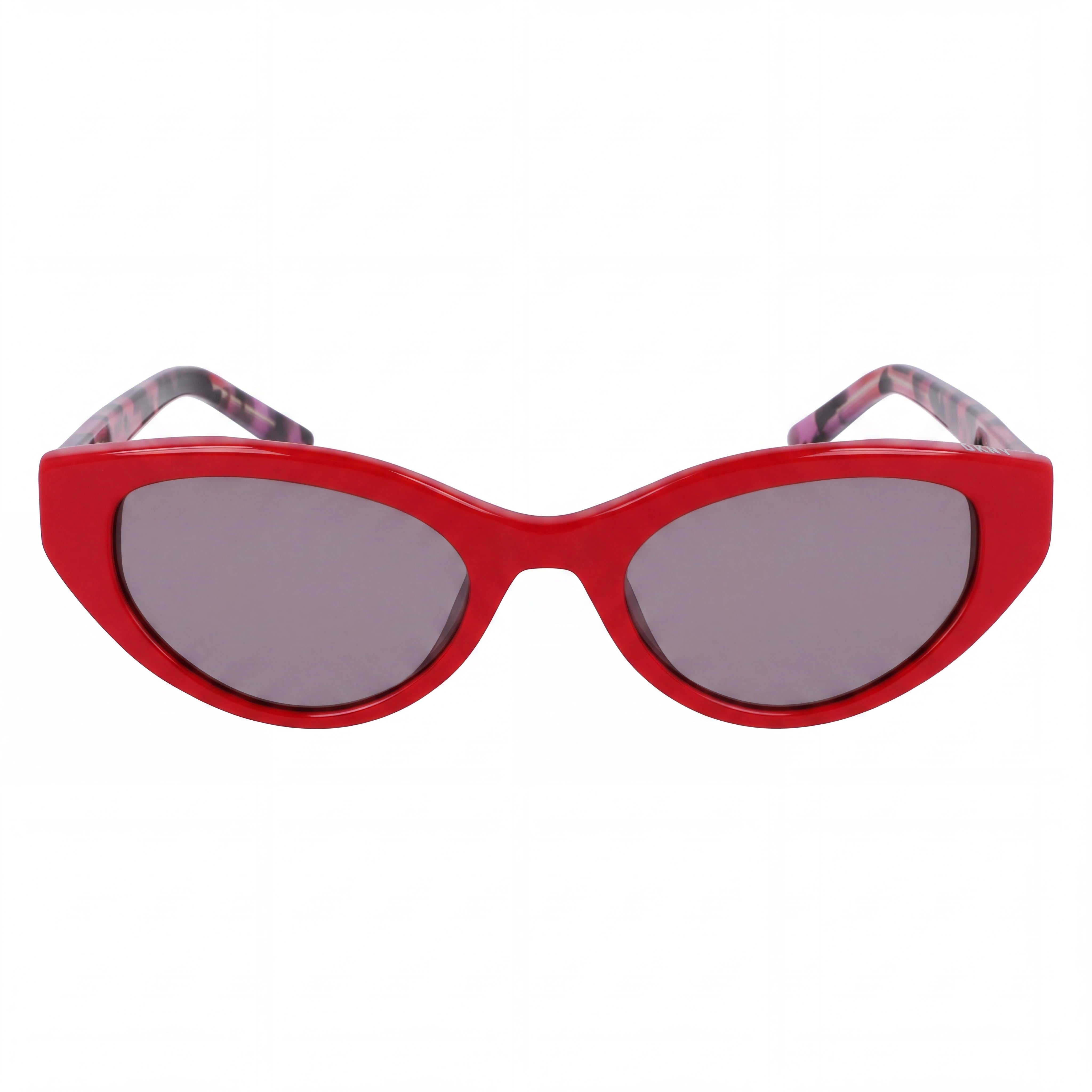 DKNY Classic Women's Red Acetate Frame Eyewear with UV Protection, Non-Polarized Polycarbonate Lenses, Size 51-20-140, Photo 2