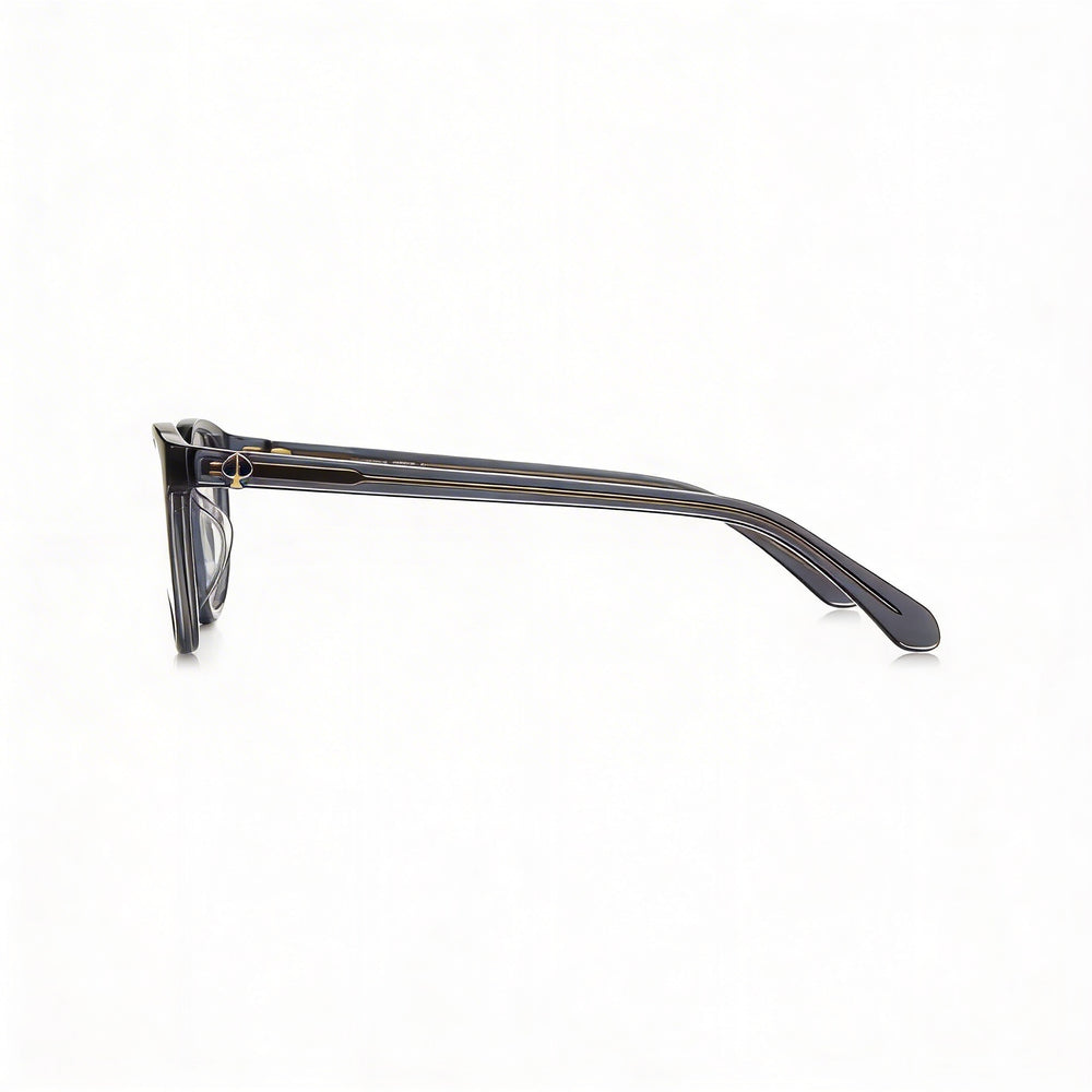 Gafas de moda Kate Spade New York para mujer, montura de plástico negra, lentes de policarbonato transparente, 52-16-140 mm