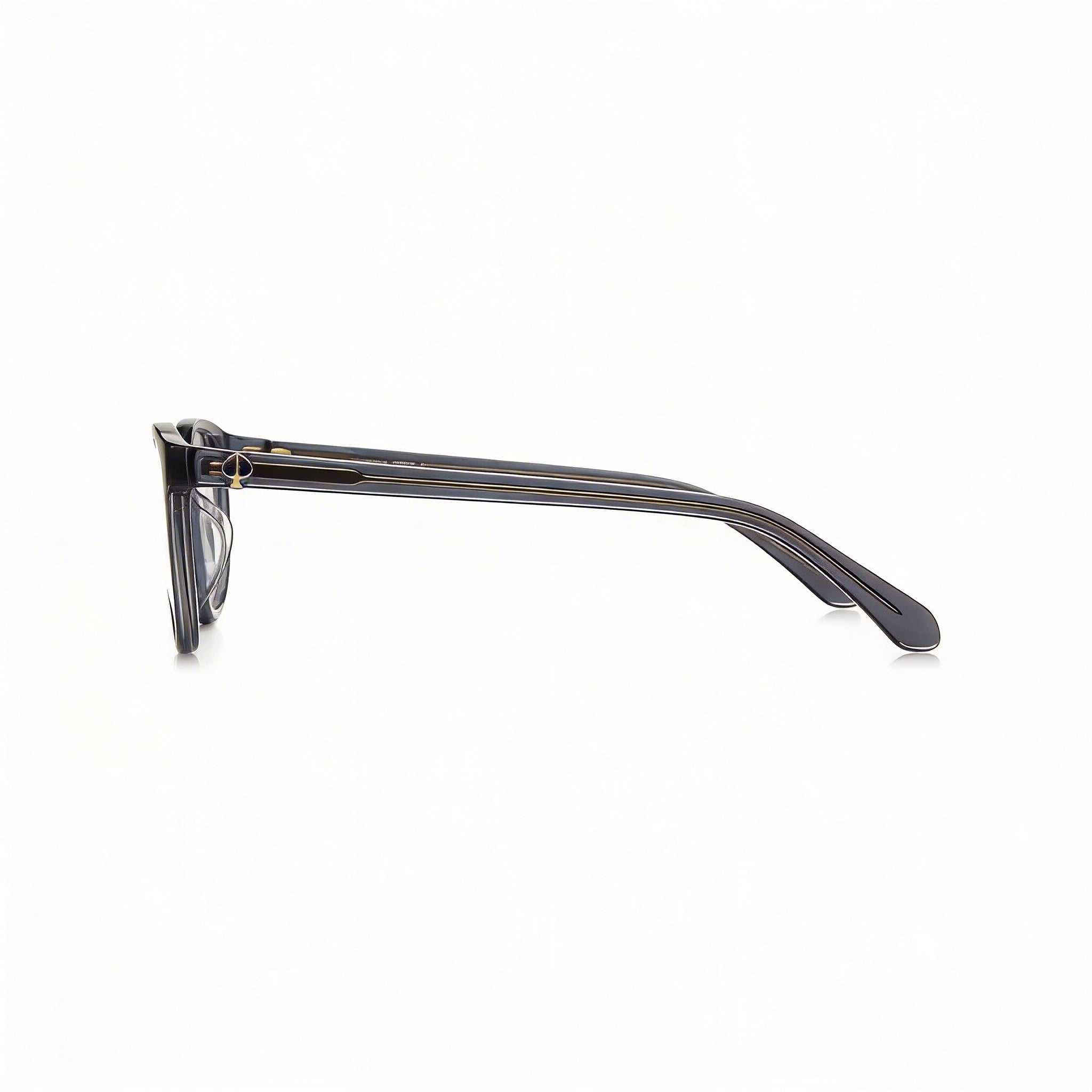 kate spade new york Fashion Glasses Women's Black Plastic Frame Clear Polycarbonate Lenses 52-16-140mm, Photo 2