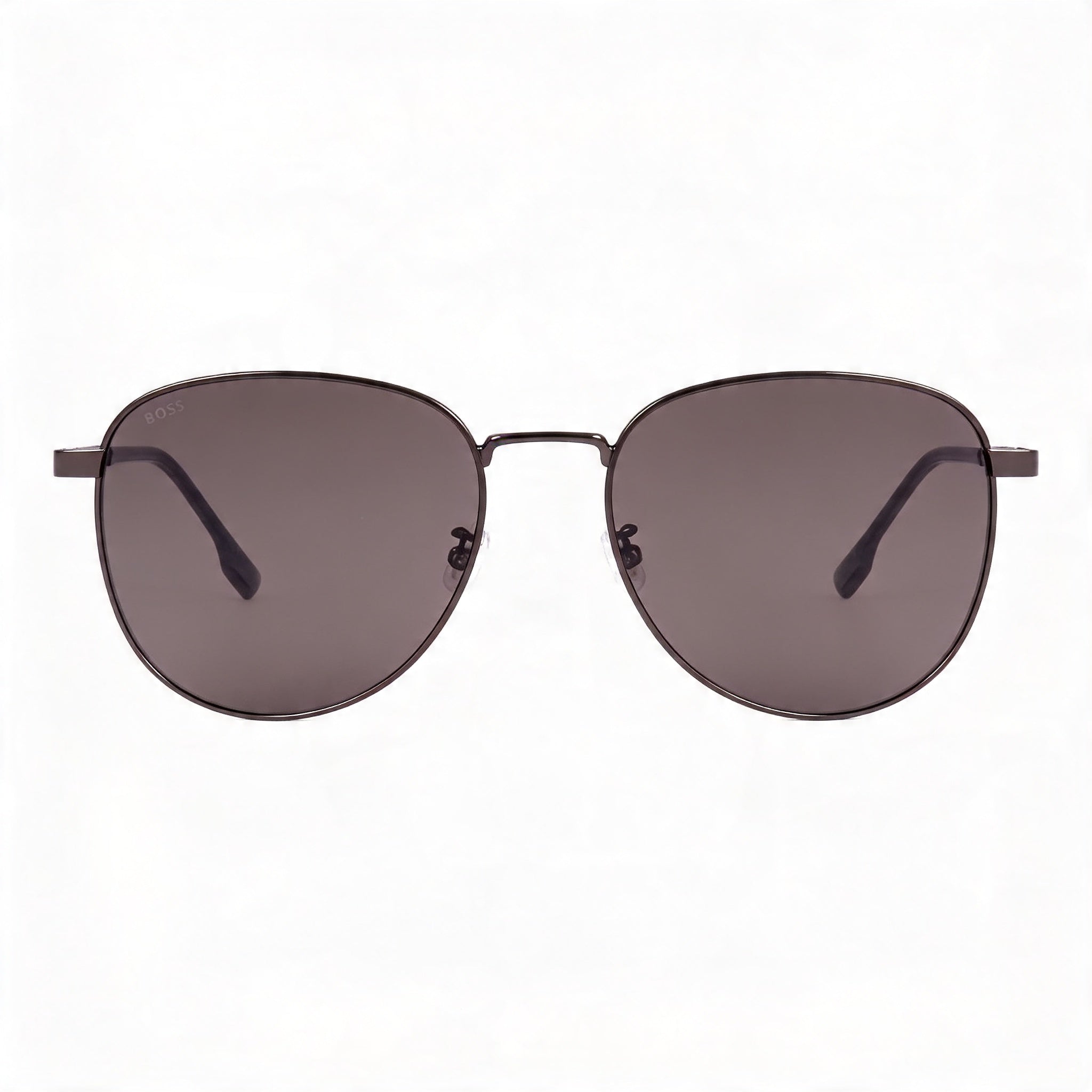 Gafas de sol HUGO BOSS de acero inoxidable para hombre, protección UV, rutenio oscuro, negro 57 mm, Photo 2
