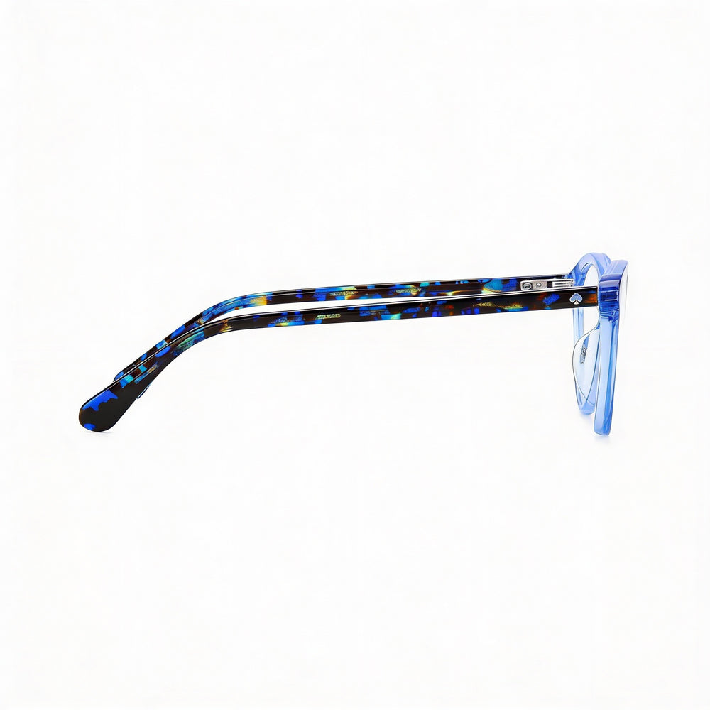 Gafas de sol Kate Spade New York Modern para mujer, montura de plástico azul cristal, lentes verde azulado, 48 mm