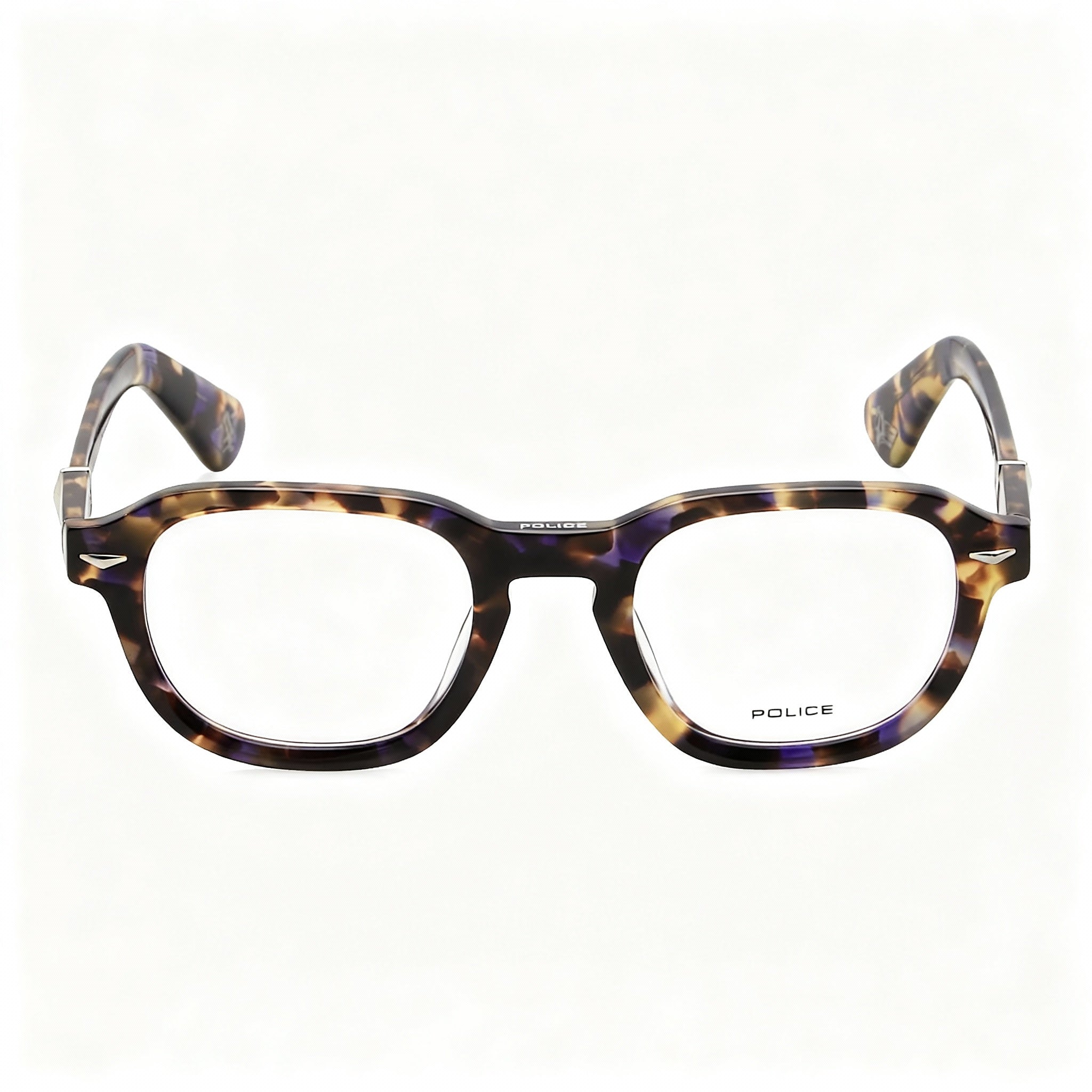 Police classical Men's Yellow Spotted Havana & Shiny Brown Acetate Polycarbonate Lens Sunglasses 50mm, Photo 3