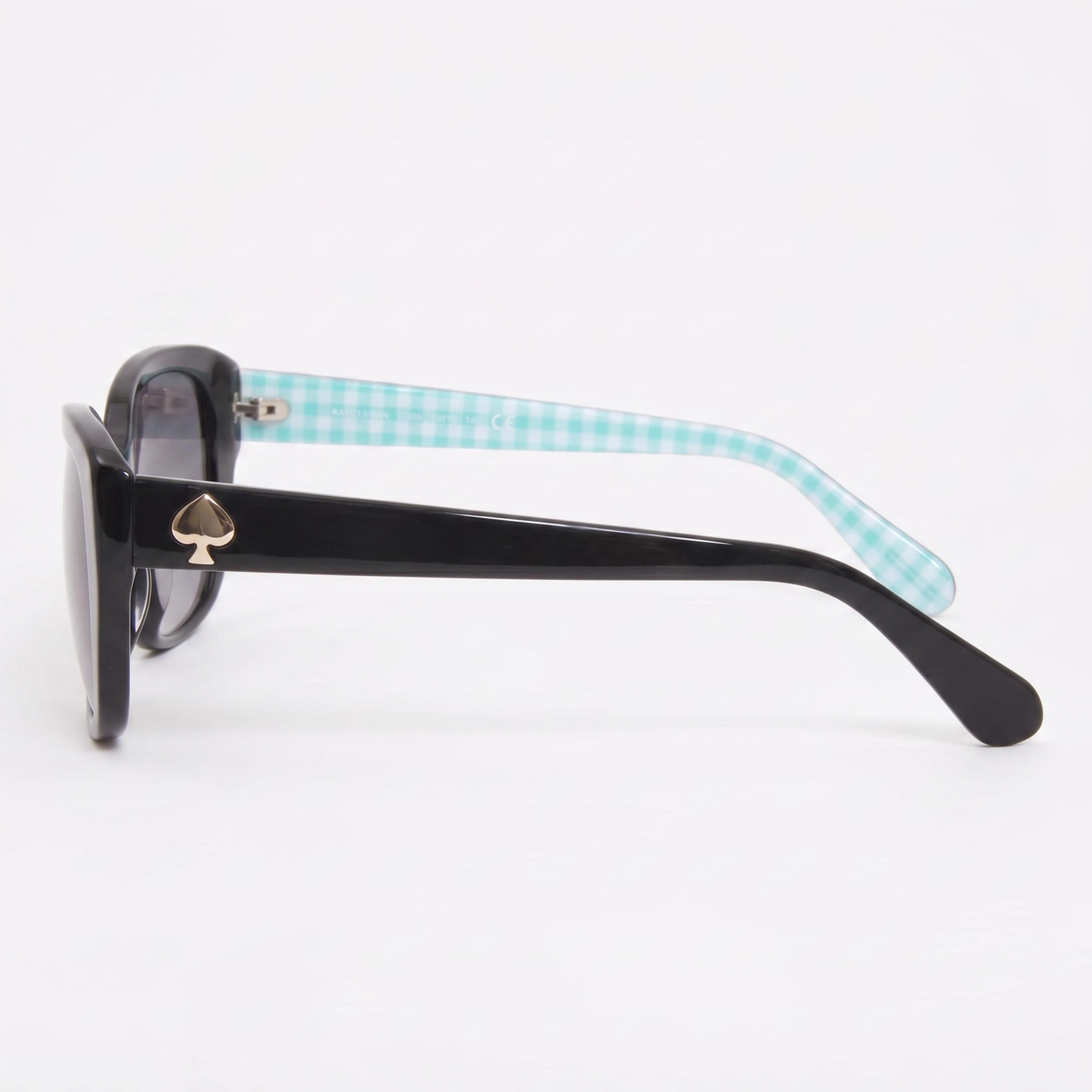 kate spade new york Kenzie/G/S Gafas de sol rectangulares multicolores gris oscuro sombreado con protección UV y aptas para lentes graduadas de 53 mm para mujer, Photo 3