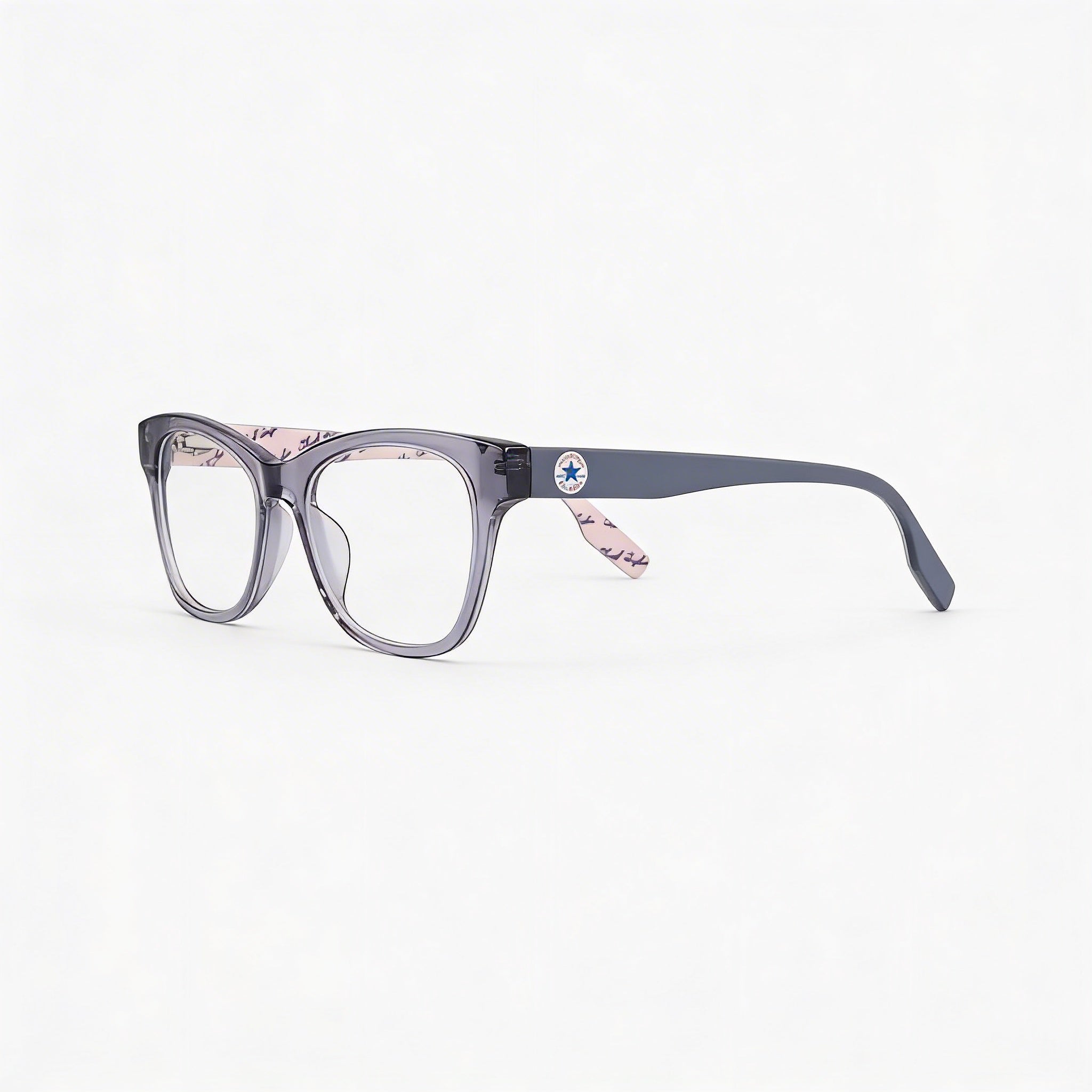 Gafas de sol Converse Modern para mujer, de acetato, cristal, carbono claro, con lentes de policarbonato de 52 mm, Photo 1