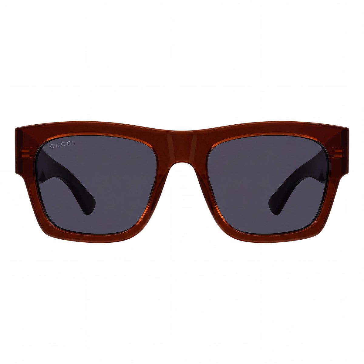 Gafas de sol unisex modernas Gucci, montura negra con lentes negras, con puente de 18 mm y varillas de 145 mm, Photo 2