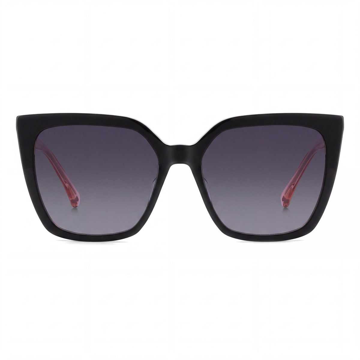 kate spade new york Contemporary Women’s Black Pink Plastic Dark Grey Shaded Non-Polarized UV Protection Eyewear 55mm, Photo 2
