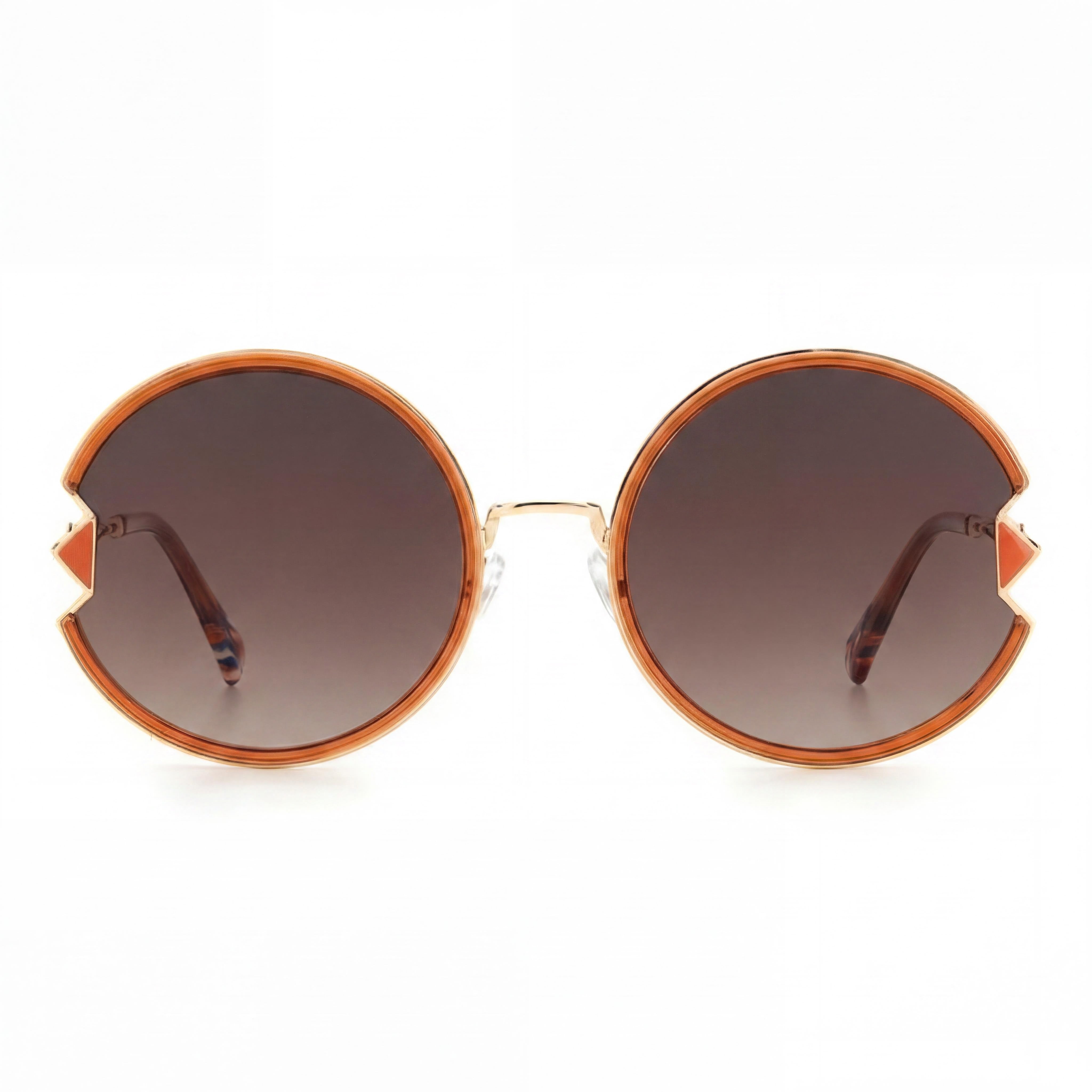 Missoni Classic Women's Stainless Steel Frame Brown Polycarbonate Lens UV Protection Sunglasses 59mm, Photo 2