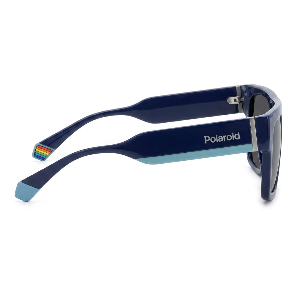 Polaroid Modern Women's Blue Polycarbonate Frame Polarized Grey Lenses 100% UV Protection Eyewear 54mm