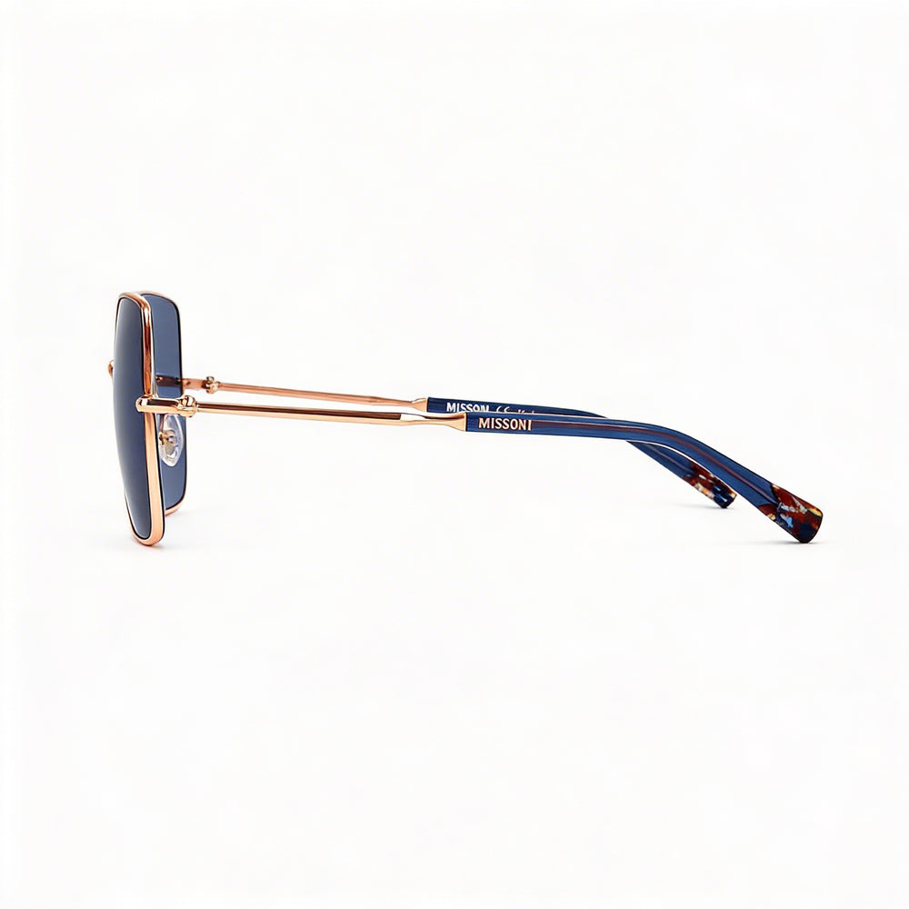 Missoni Classic Unisex Stainless Steel Eyewear Brick Gold 58mm Non-Polarized UV Protected