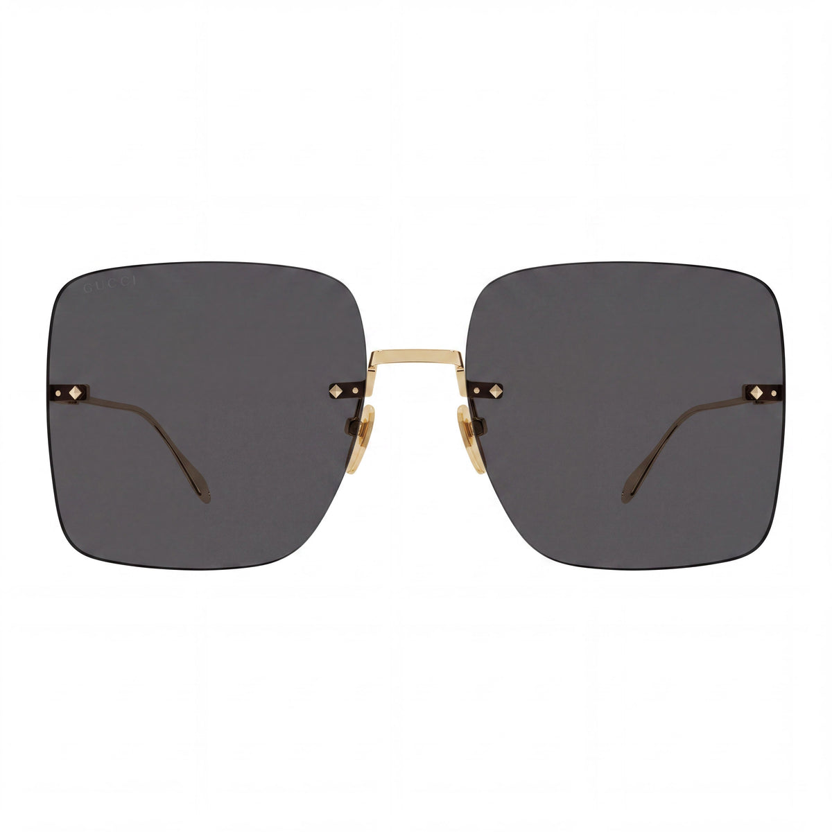 Gucci Gg1147s Unisex Prescription-Ready Sunglasses Gold Grey with Dark Grey Non-Polarized UV Protection Lenses, 62mm, Photo 2