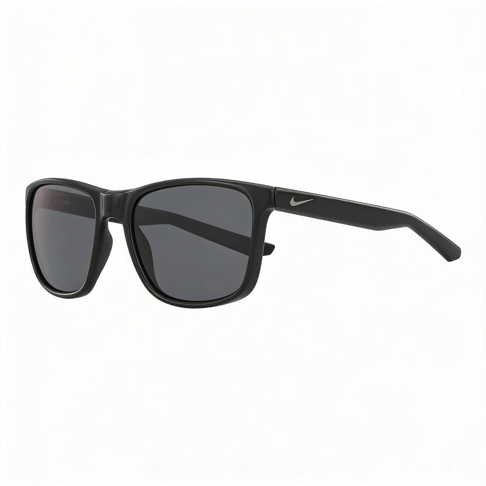 NIKE Modern Unisex Sunglasses with Black/Grey Frame and Grey Lenses