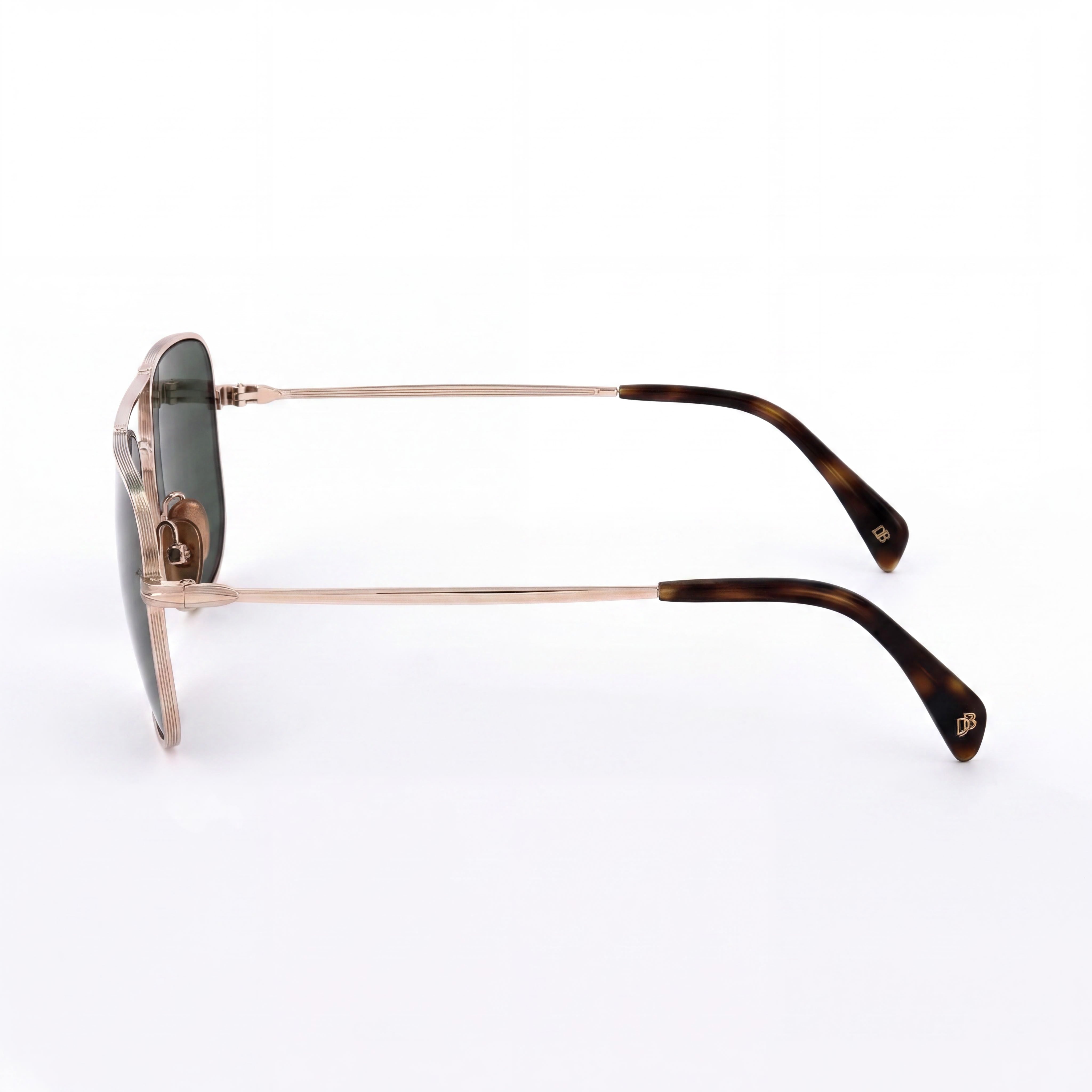 Gafas de sol David Beckham Db 1093/s unisex clásicas con montura dorada de acero inoxidable con protección UV de 59 mm, Photo 3
