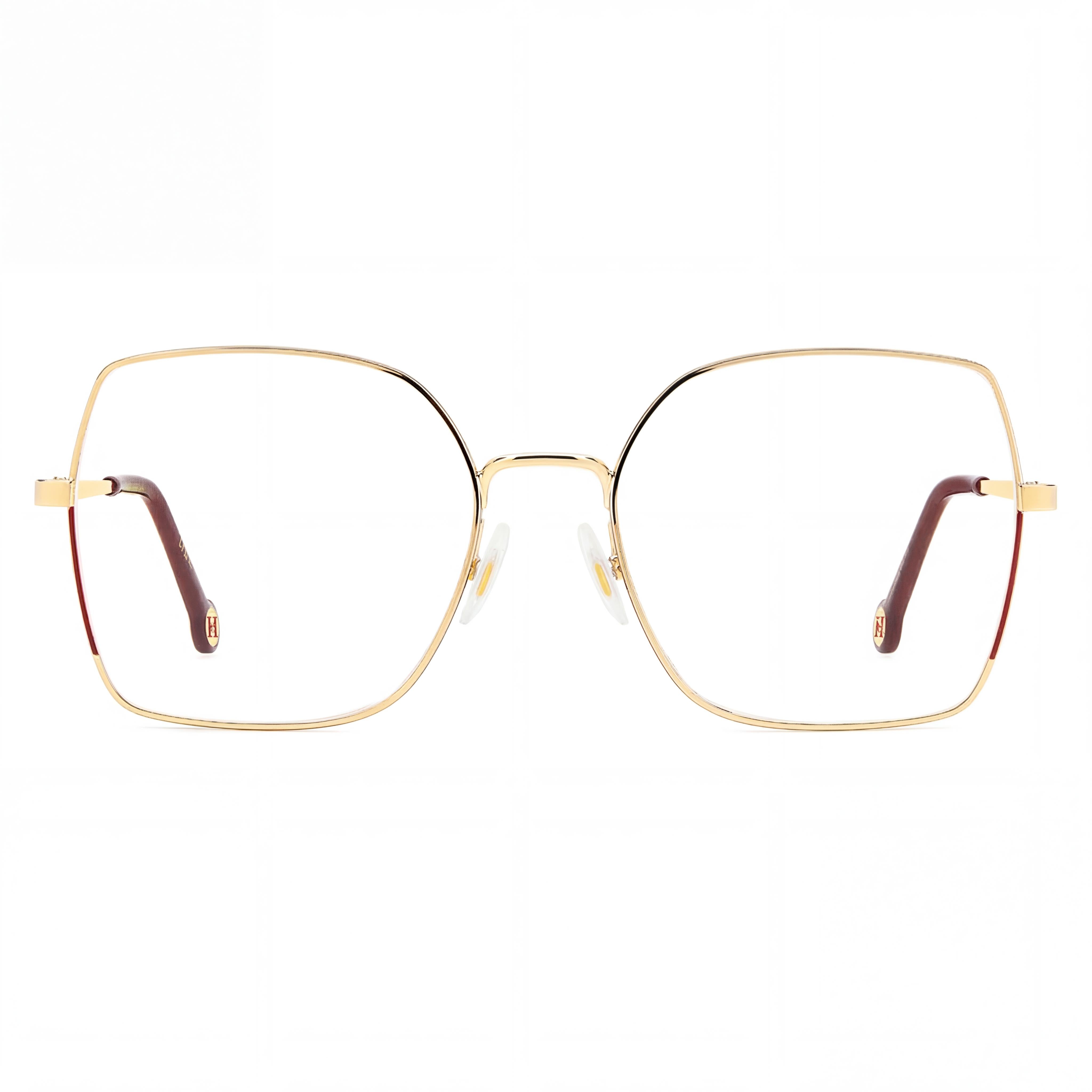 Carolina Herrera Casual Women's Metal Burgundy Gold Non-Polarized Eyeglasses 55mm, Photo 2
