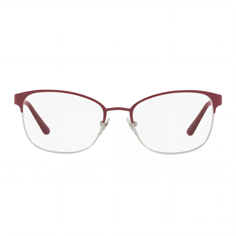 Vogue Eyewear Vo4072 Rectangular Metal Eyeglass Frames Women's Dark Red Silver Lens Width 52mm