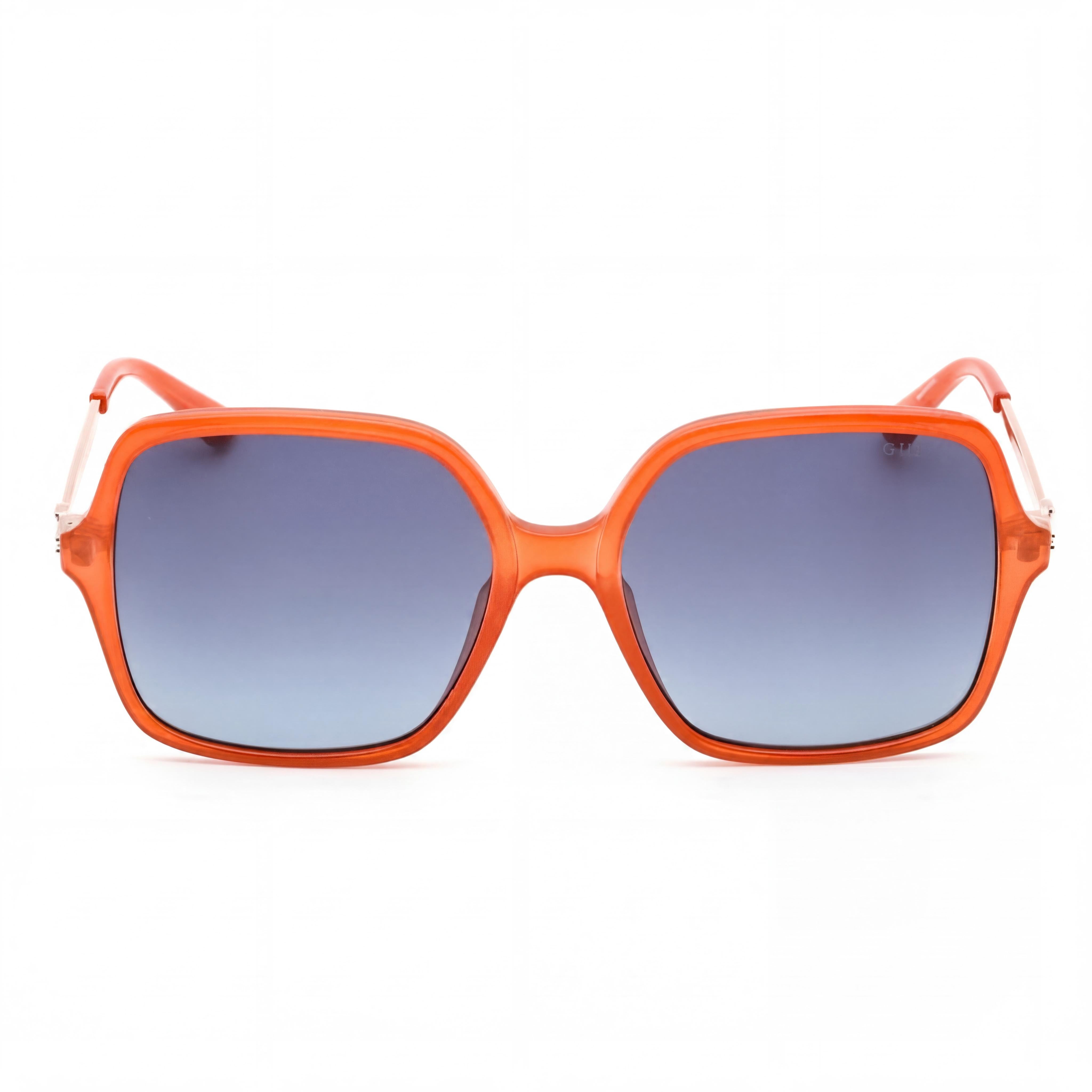 Gafas de sol Guess GU7845 naranjas degradadas cuadradas para mujer, 57 mm, Photo 2