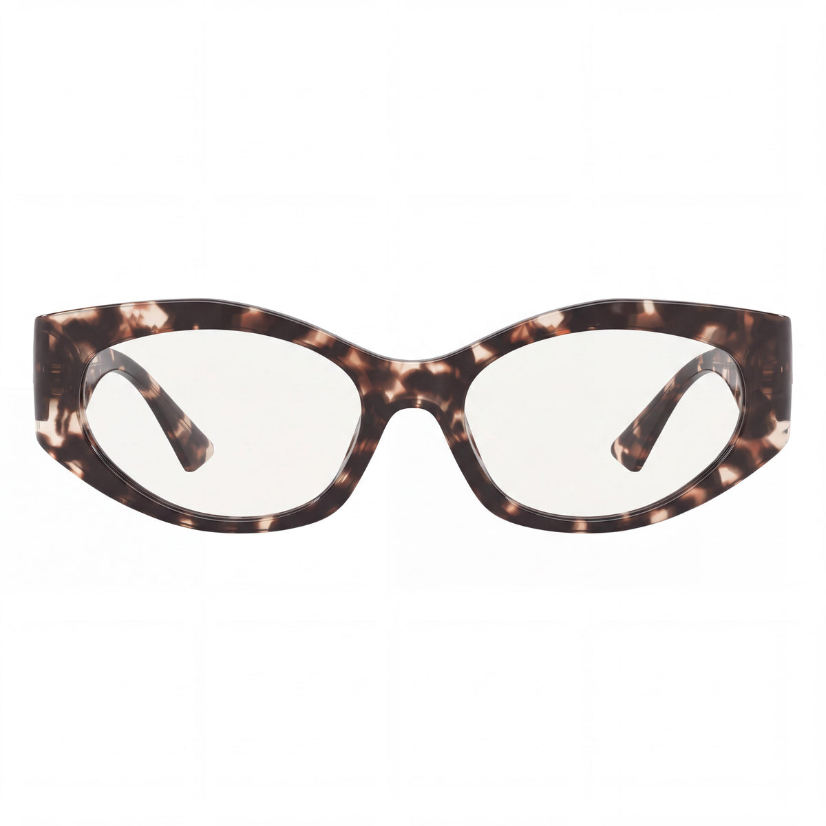 Monturas de gafas graduadas para mujer Versace 0VE3369 confeccionadas en acetato gris habana, ancho de lente de 51 mm, Photo 2