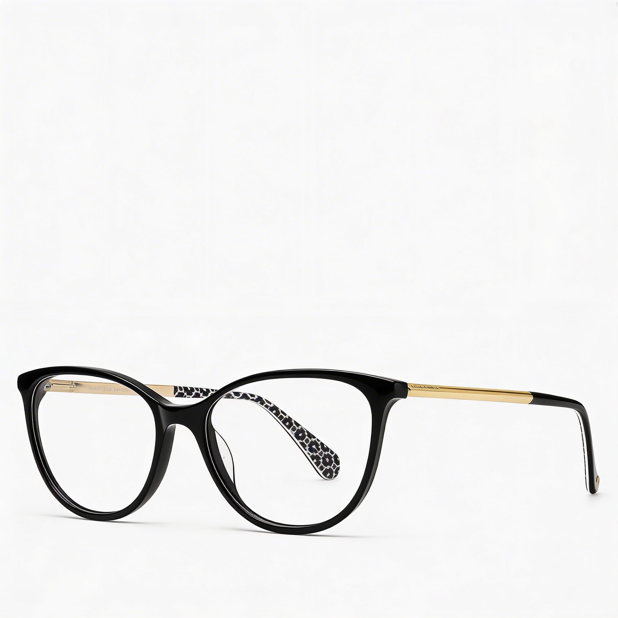 kate spade new york Kimberlee Women's Square Full Rim Black Gold Plastic Flex Hinge Optical Eyeglasses 52mm, Photo 3