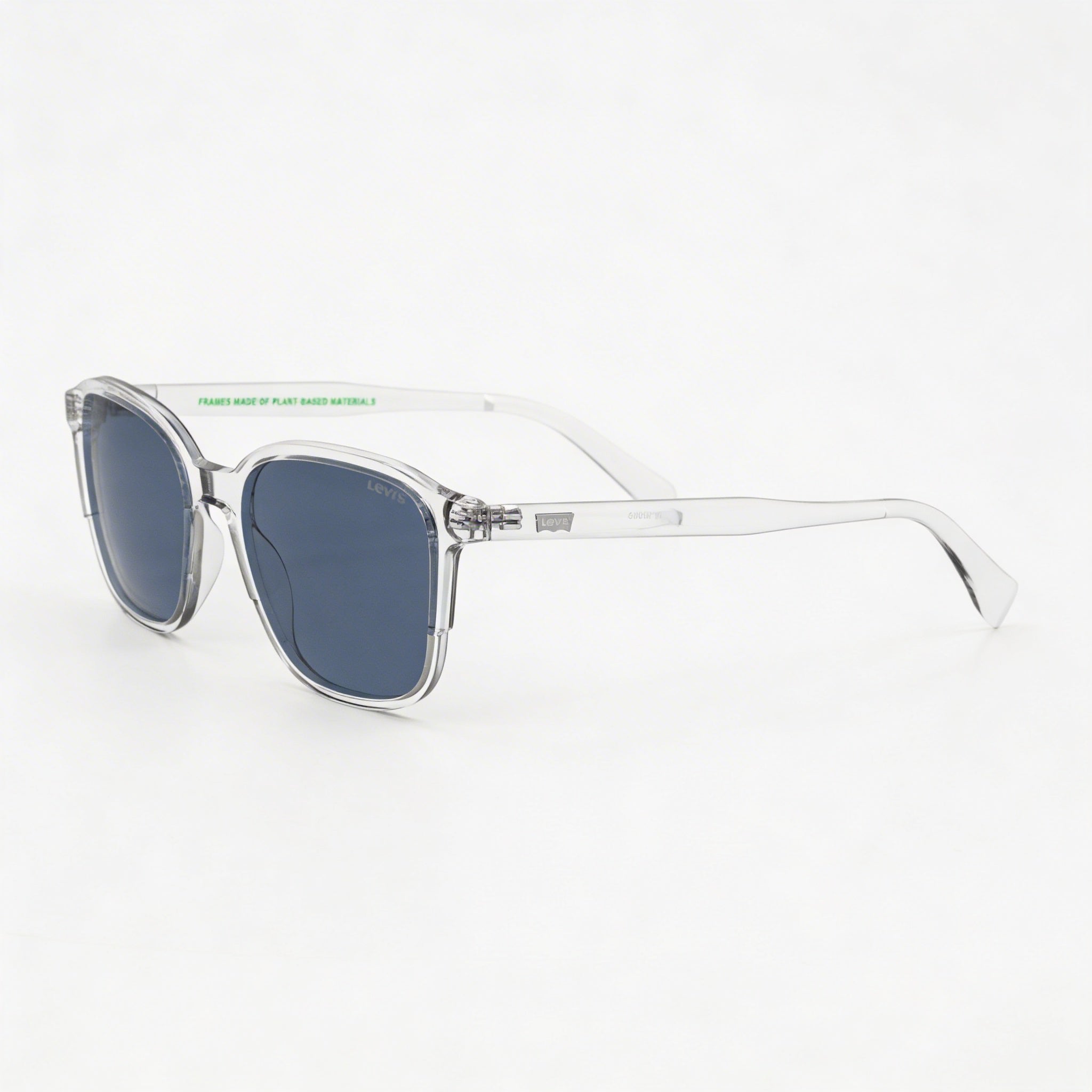 Levi's Timeless Unisex Eyewear, Crystal Blue Eco Polyamide Frame, Crystal Polycarbonate Lenses, Size 53-18-145, Photo 3