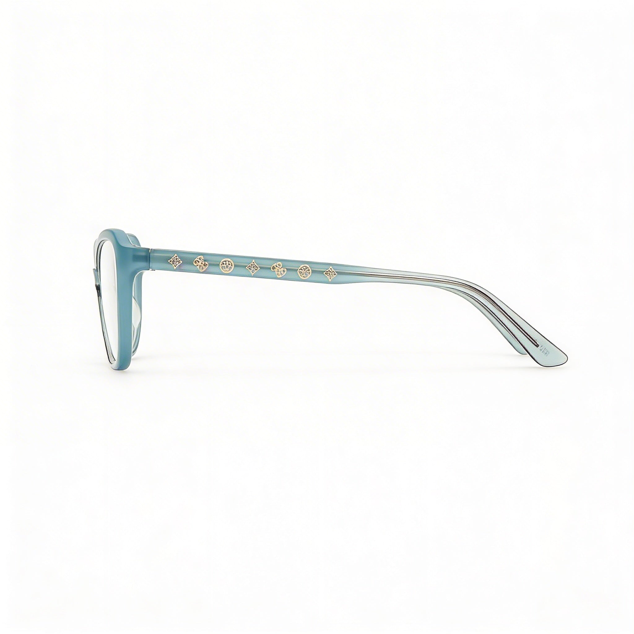 Marcolin GU50115 Women's Plastic Sunglasses with Turquoise Gradient Frame and Multicoloured Lenses, 2-14-140, Photo 3