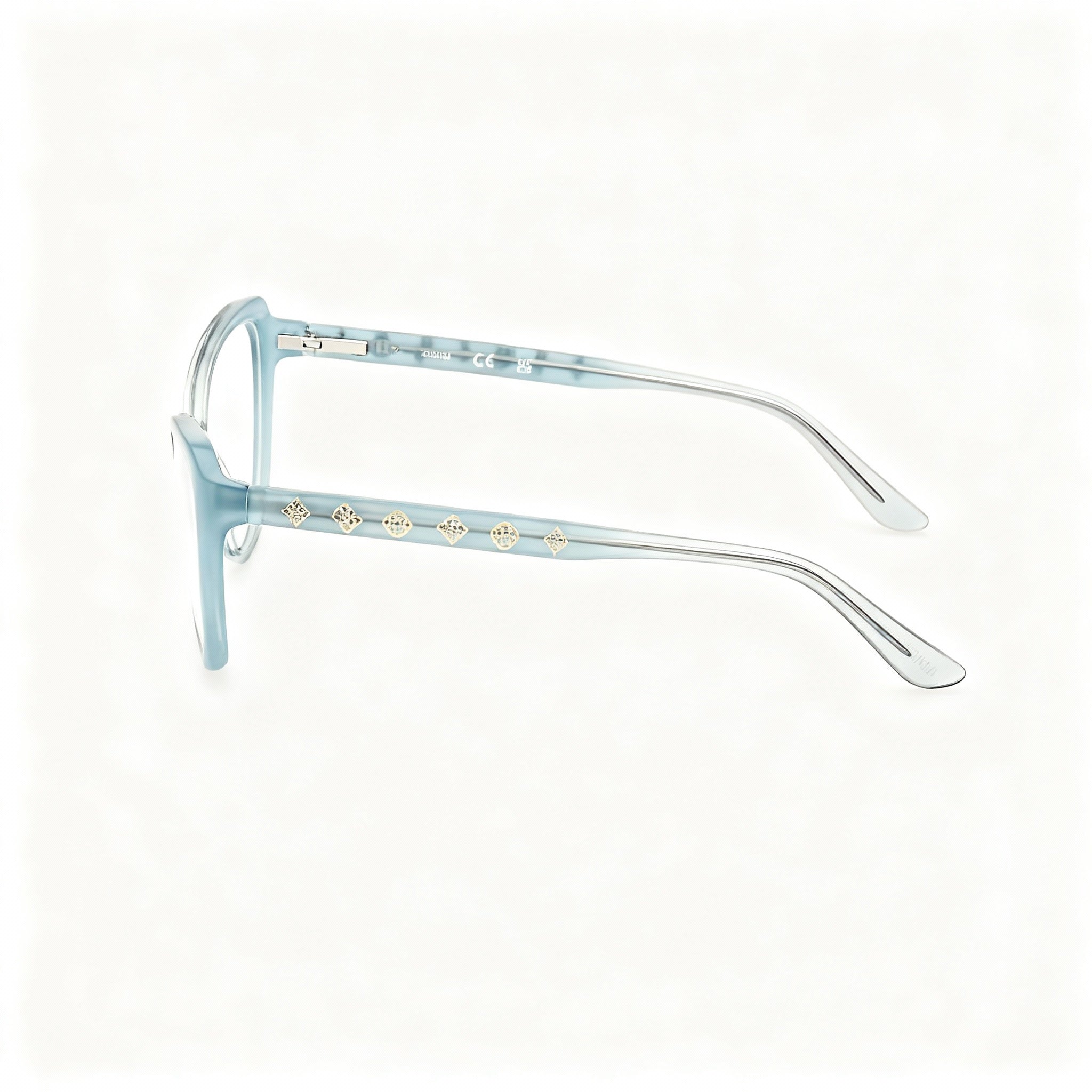 GUESS GU50115 Women's Plastic Eyewear, Turquoise Gradient, Multicoloured Lens, 54-14-140mm, Photo 3