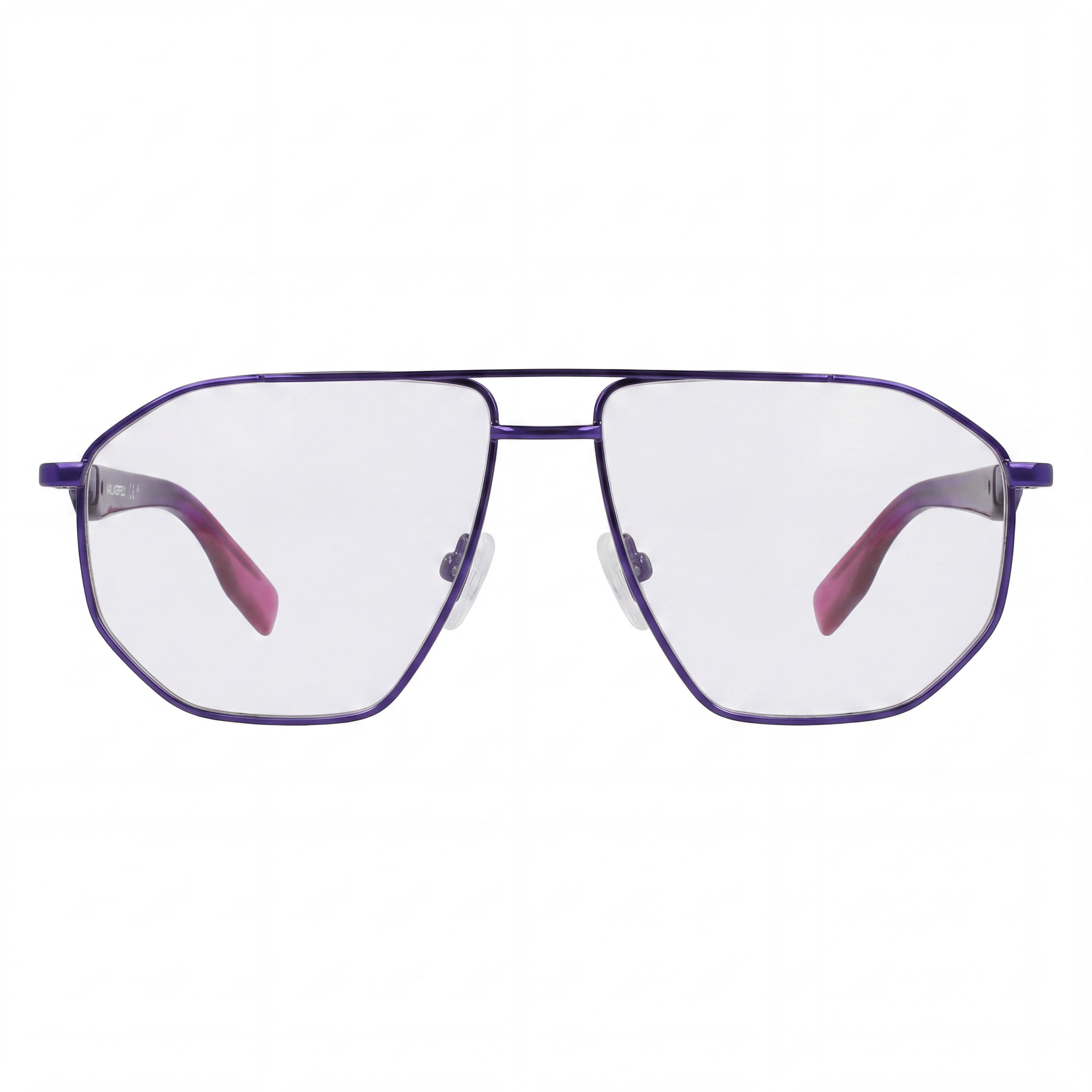 KARL LAGERFELD KL353 Men's Optical Eyeglasses Frames, Dark Blue Metal Design, Featuring 56mm Lens Width, Photo 2