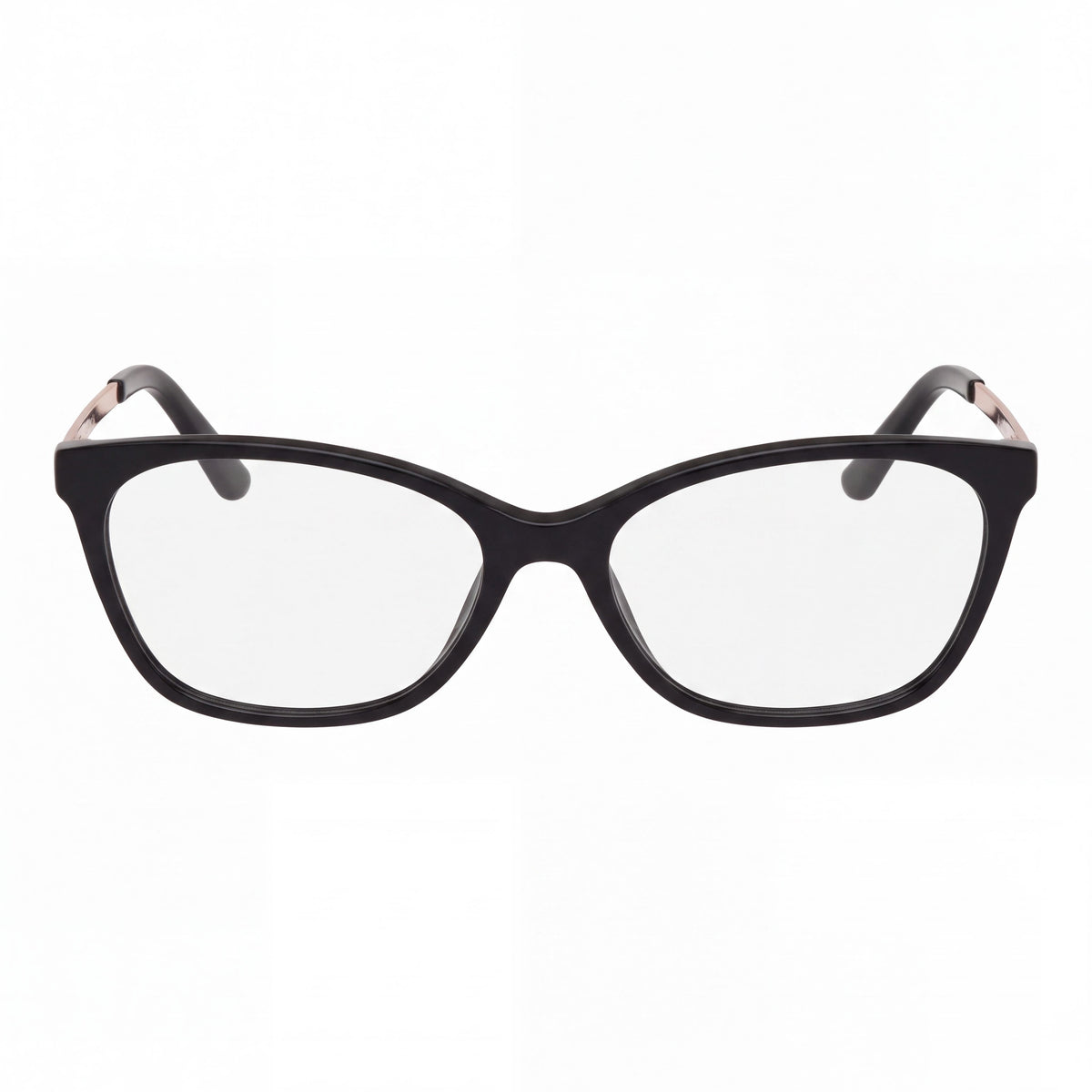Gafas GUESS de mujer con diseño formal/clásico, montura de plástico negro brillante y 55 mm de ancho de lente, Photo 2