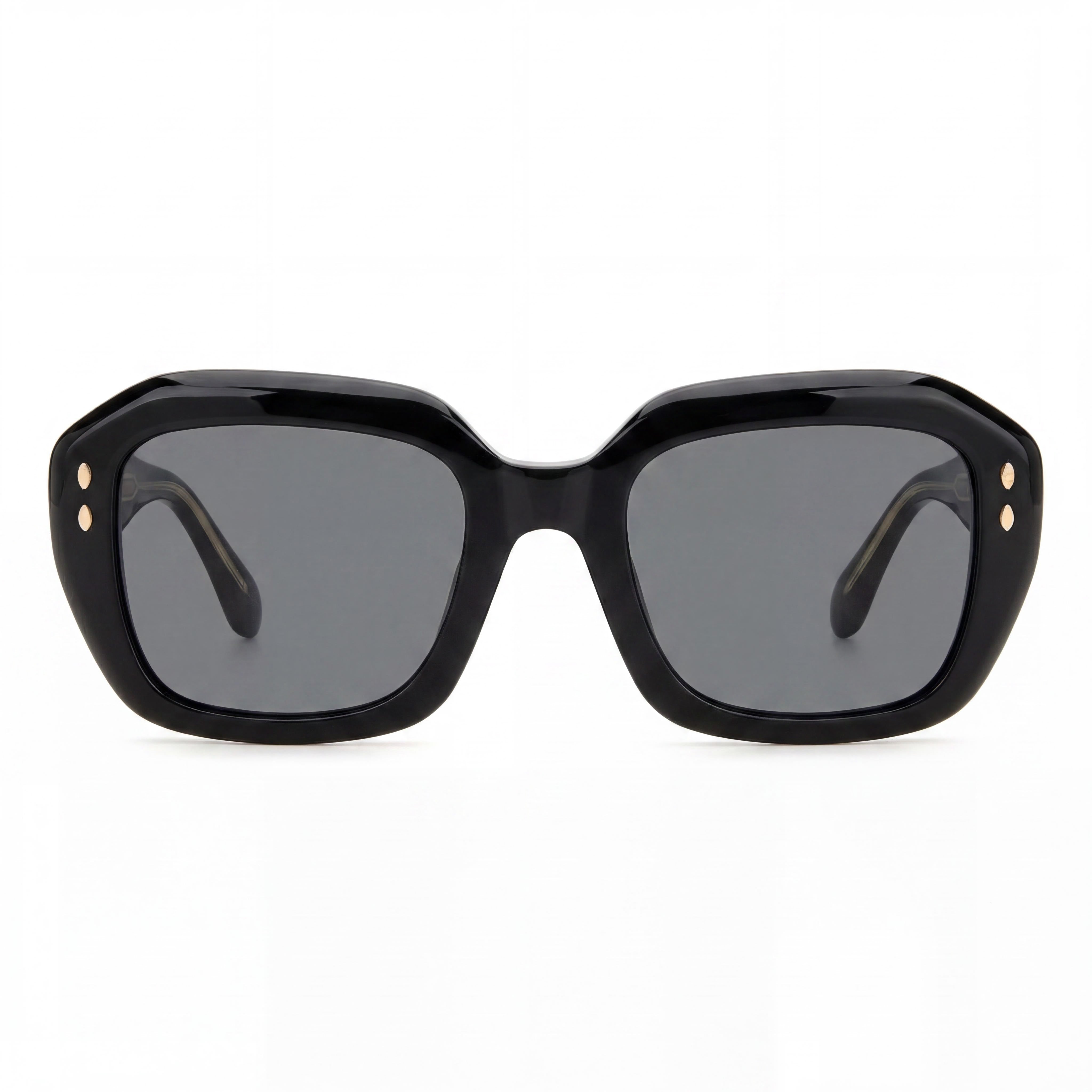 Isabel Marant Trendy Acetate Women's Black UV Protection Polycarbonate Lens Sunglasses 52mm, Photo 2