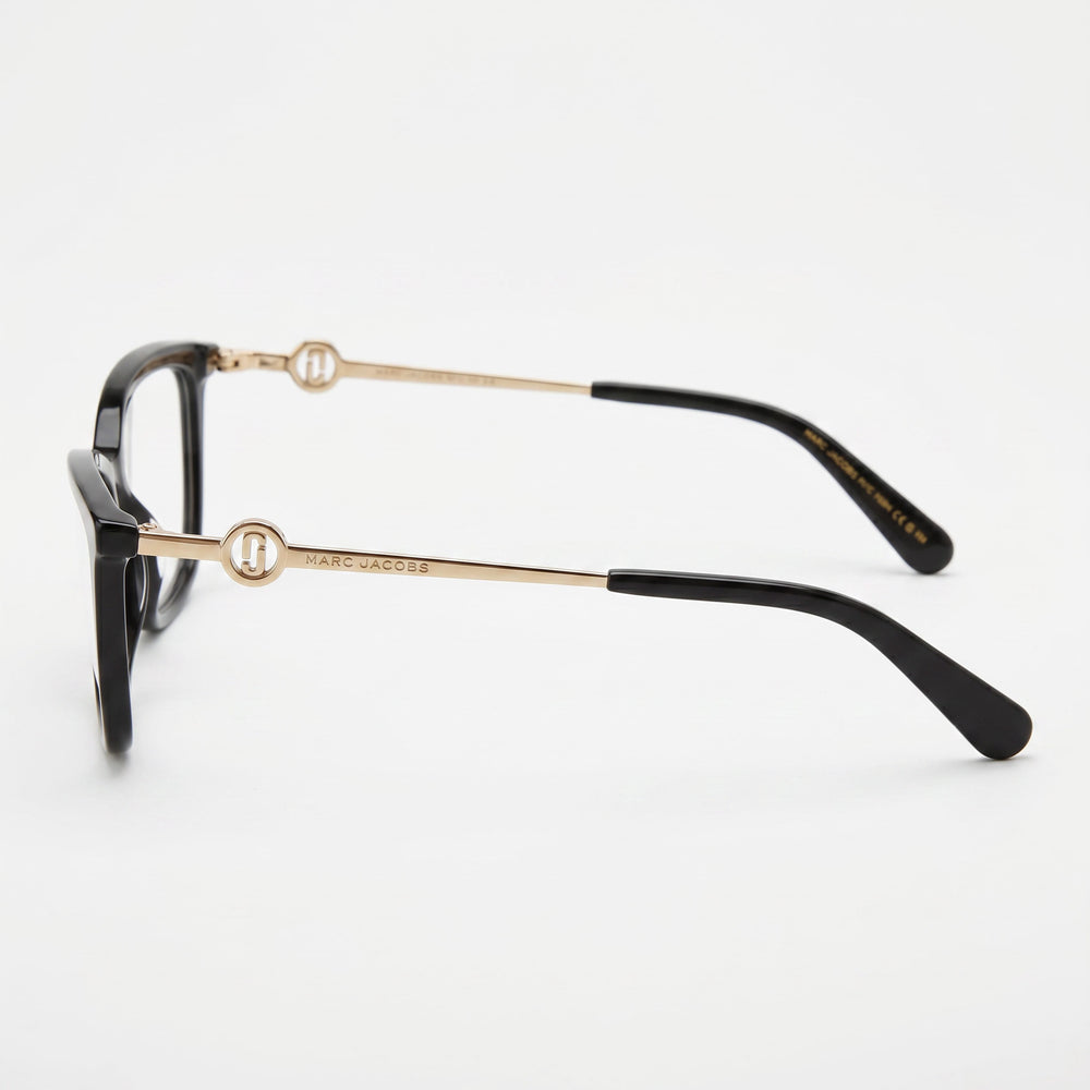 Gafas Ópticas Marc Jacobs Marc 655 de Acetato Negro para Mujer con 51 mm de Ancho de Lente, 16 mm de Puente, 140 mm de Patillas
