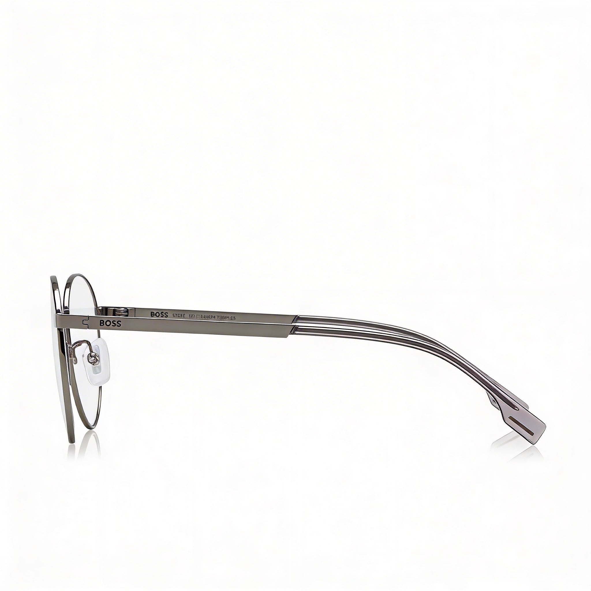Hugo Boss Panthos 1475/f Men's Alloy Steel Frame Prescription Eyeglasses Dark Ruthenium 52mm, Photo 3