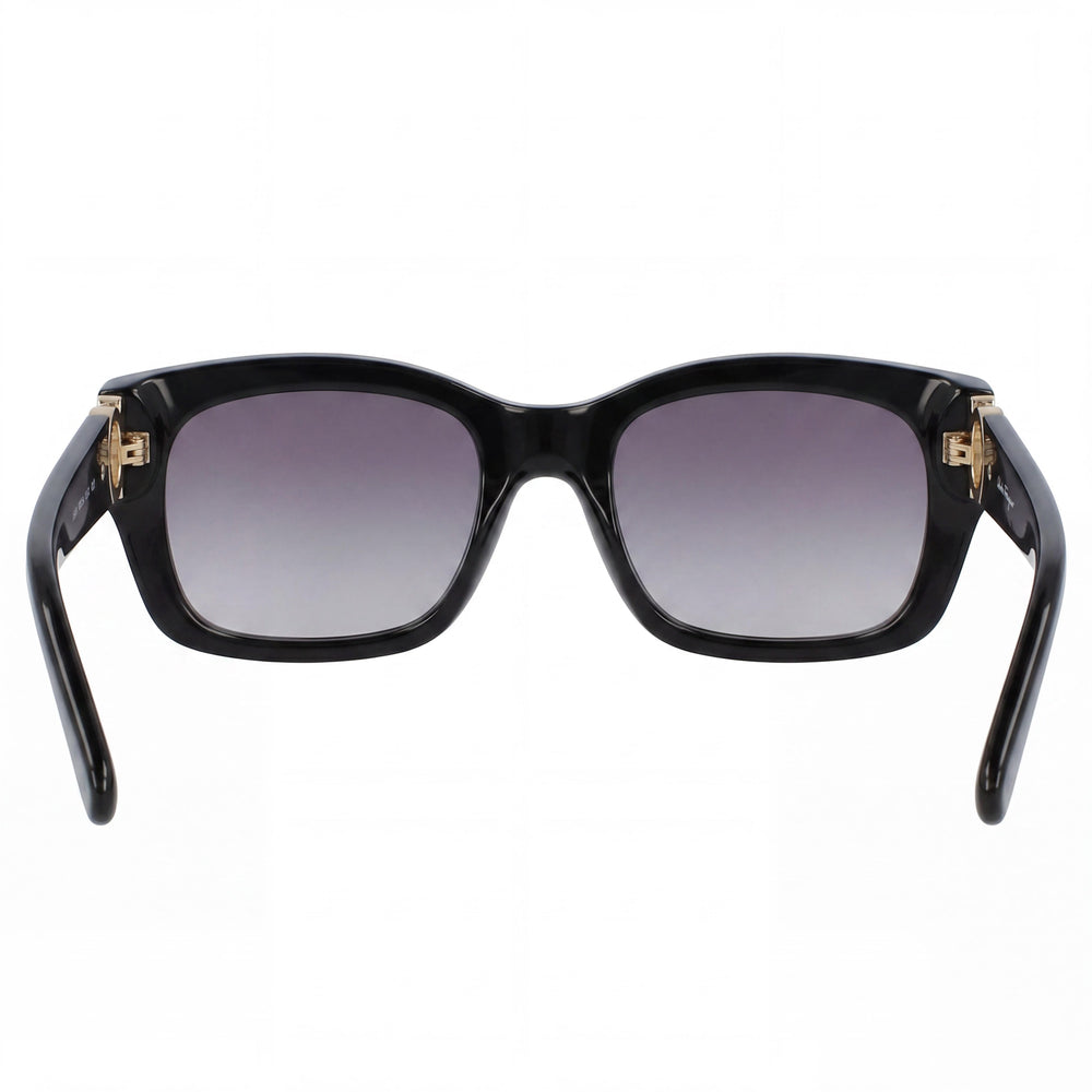 Salvatore Ferragamo SF1012S Contemporary Women's Black BIO INJECTED Grey Lens UV Protected Sunglasses 53mm