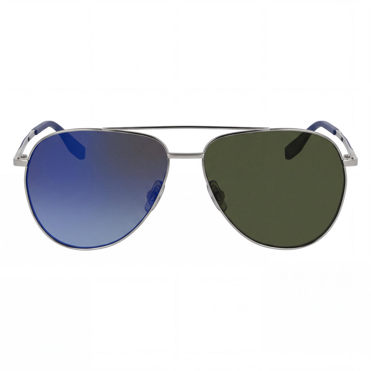 KARL LAGERFELD KL360S N Unisex Pilot Silver Metal Sunglasses with UV Protection, RXable, Size L, Photo 2