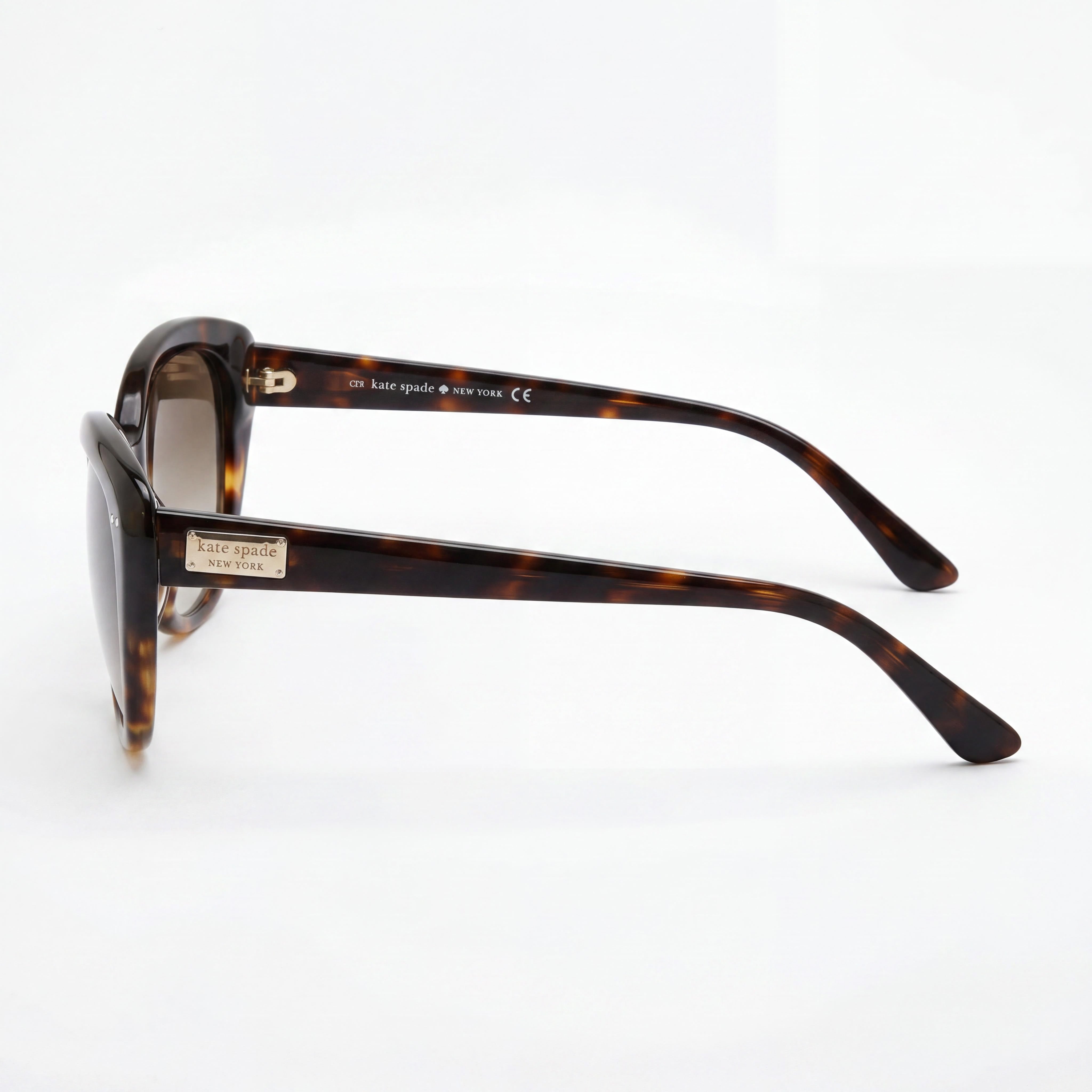 kate spade new york Angeliqs Gafas de Sol para Mujer, de Plástico, Negras y Crema, Lector Solar Superpuesto 100% UV, Degradado Gris 55mm, Photo 3