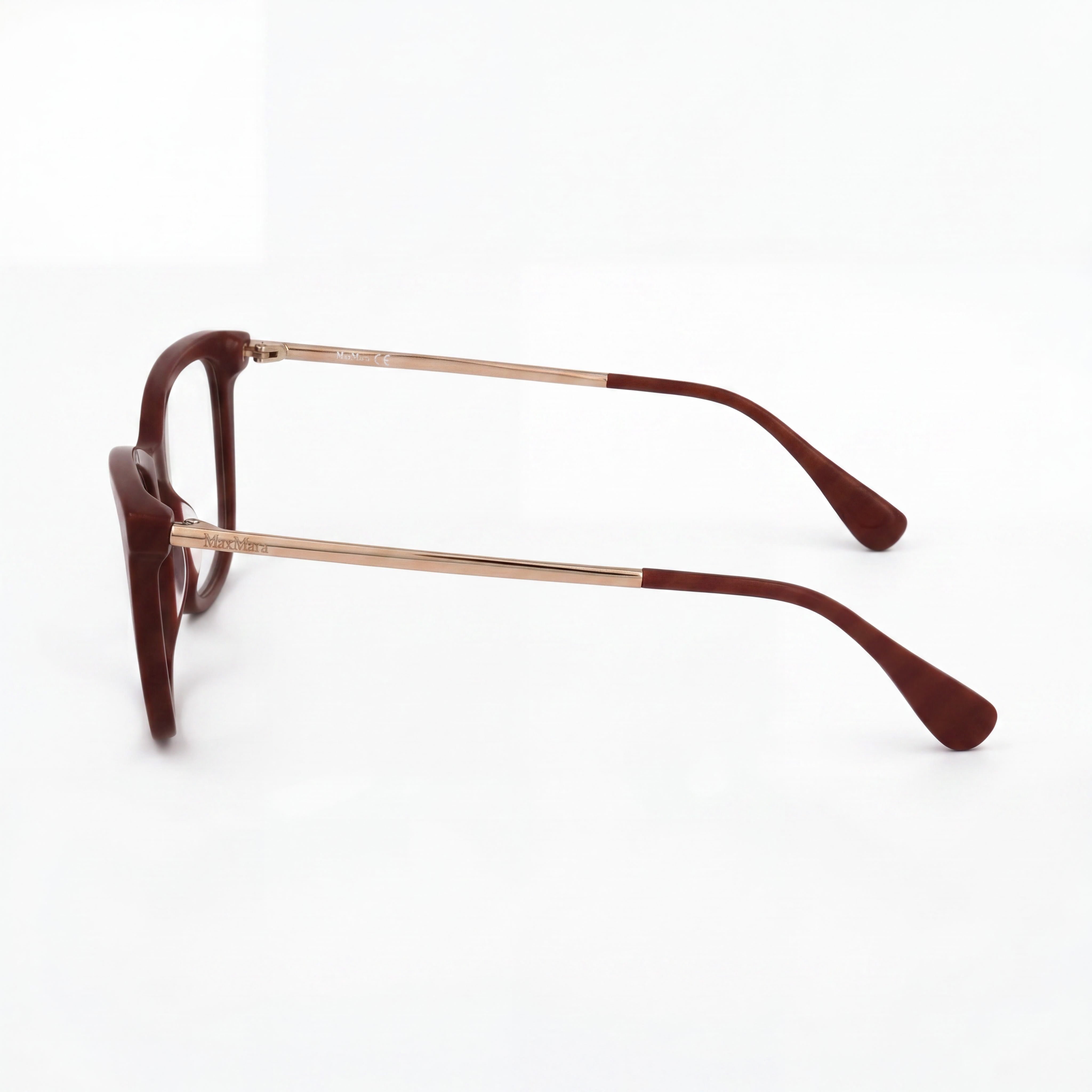 MaxMara Mm5009 Women's Red Acetate Eyeglasses Frame 54-14-140, Photo 3