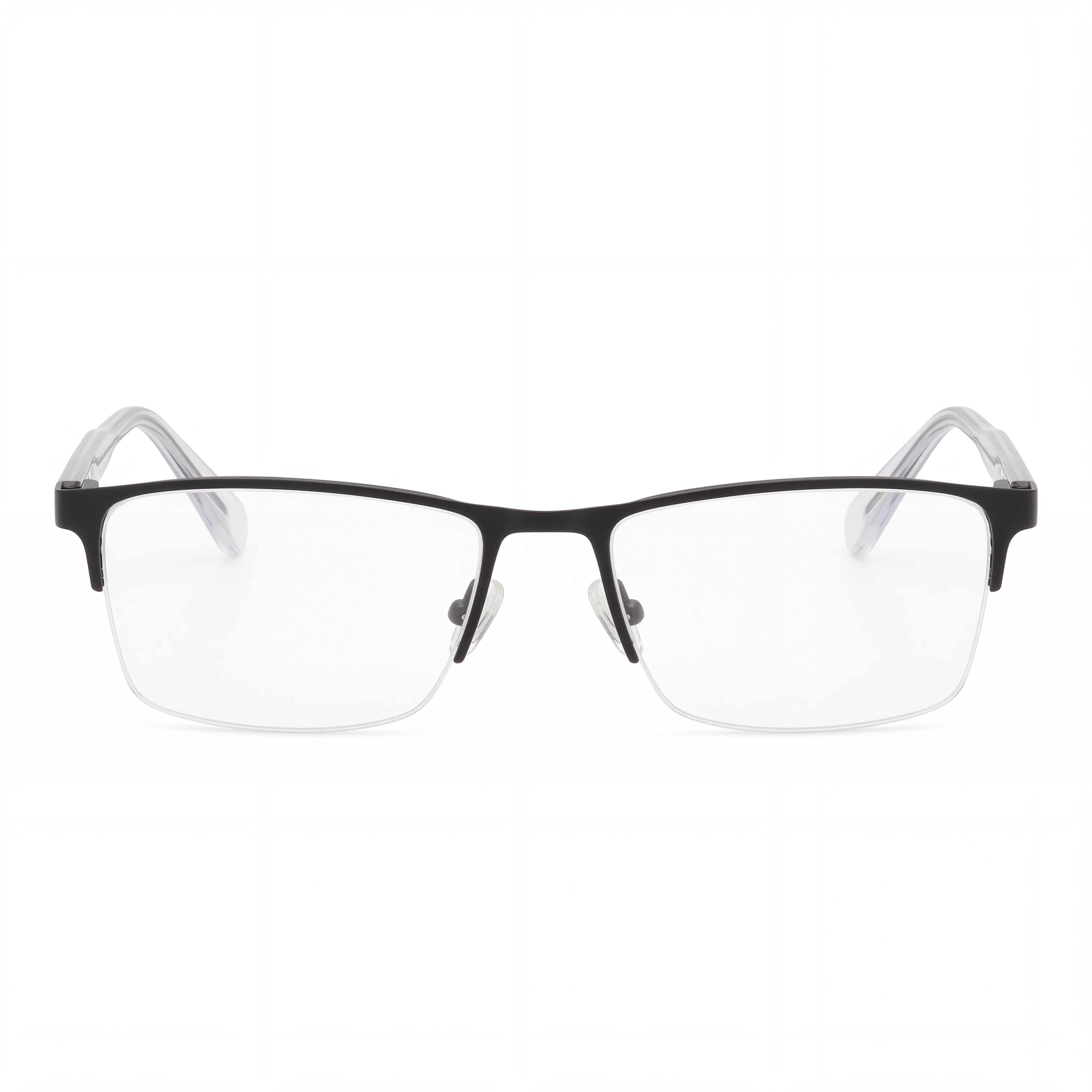 Kenneth Cole REACTION Rn50004 Men's Matte Black Crystal Metal Non- Eyeglasses 55-17-145, Photo 2