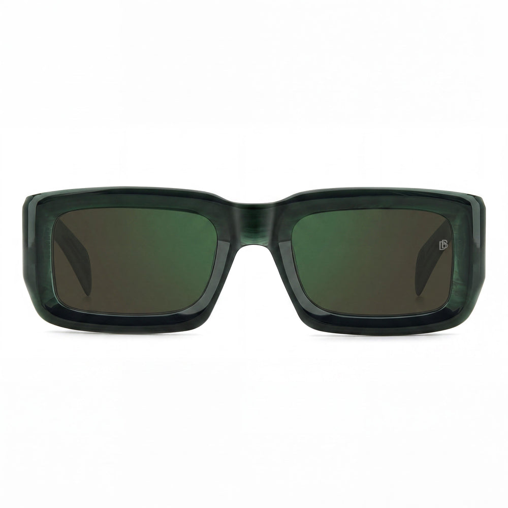 David Beckham Db 7131/S Gafas de sol de acetato dorado mármol verde para mujer con protección UV, no polarizadas, 52 mm