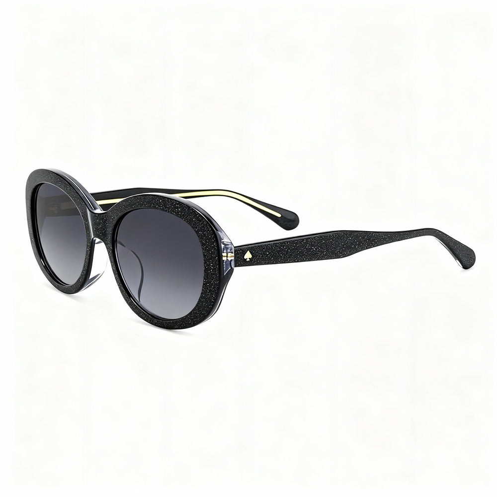 kate spade new york Avah/F/S Women's Black Grey Acetate Non-Polarized Grey Shaded UV Protected Sunglasses 56mm