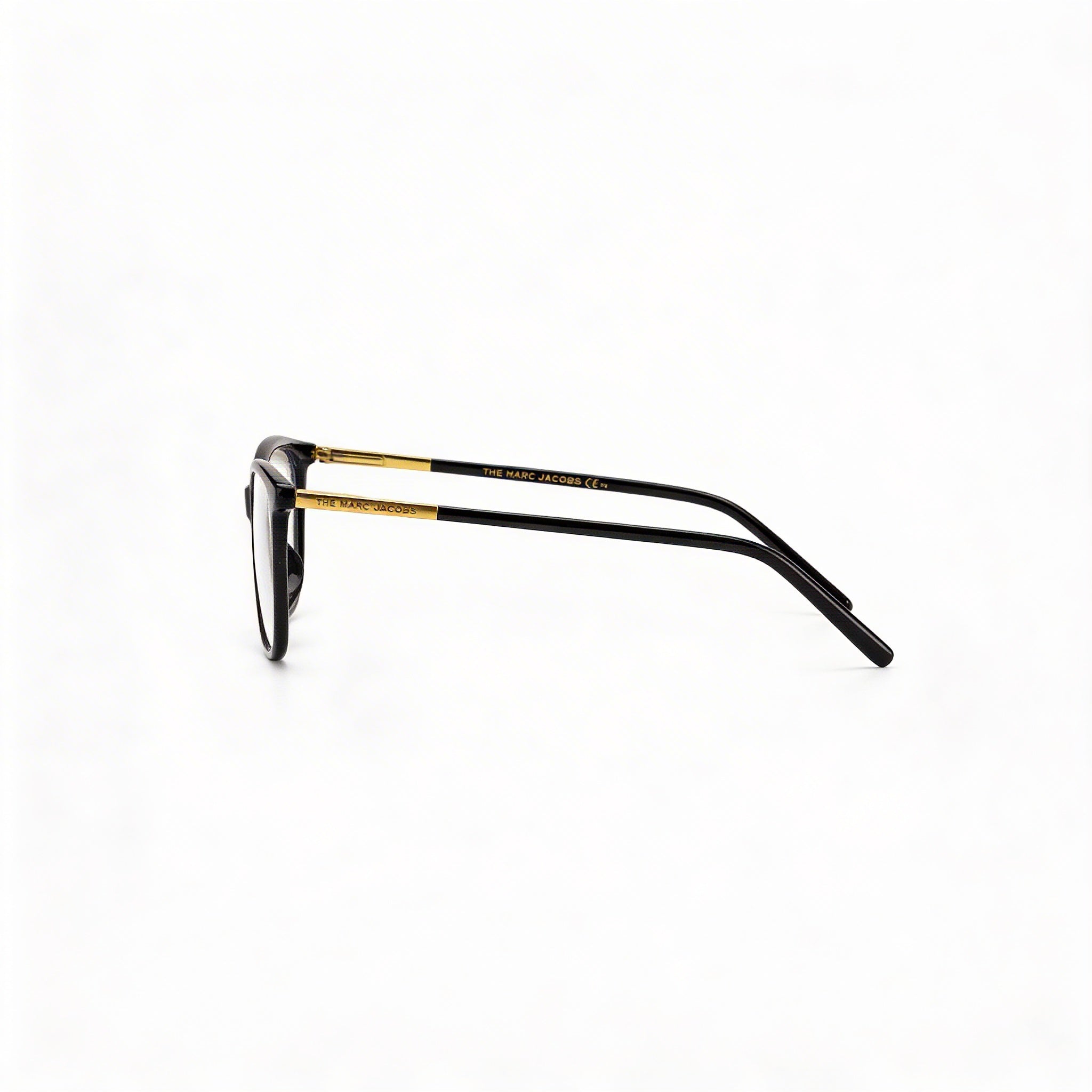 Marc Jacobs Marc 513 Women's Black Gold Plastic Optical Eyeglass Frames with Polycarbonate Lenses 53mm, Photo 3
