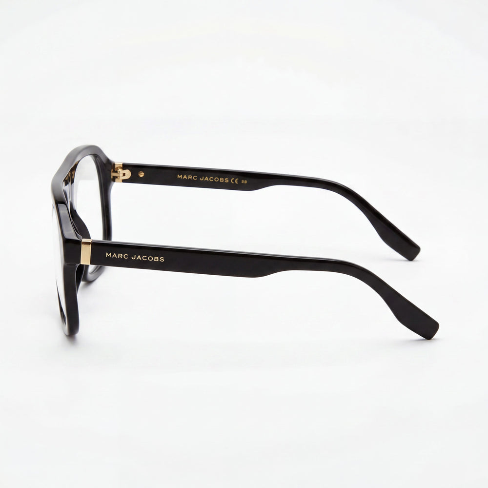 Gafas unisex Marc 641 de Marc Jacobs con montura de acetato negro y lente color habana - Talla 57mm